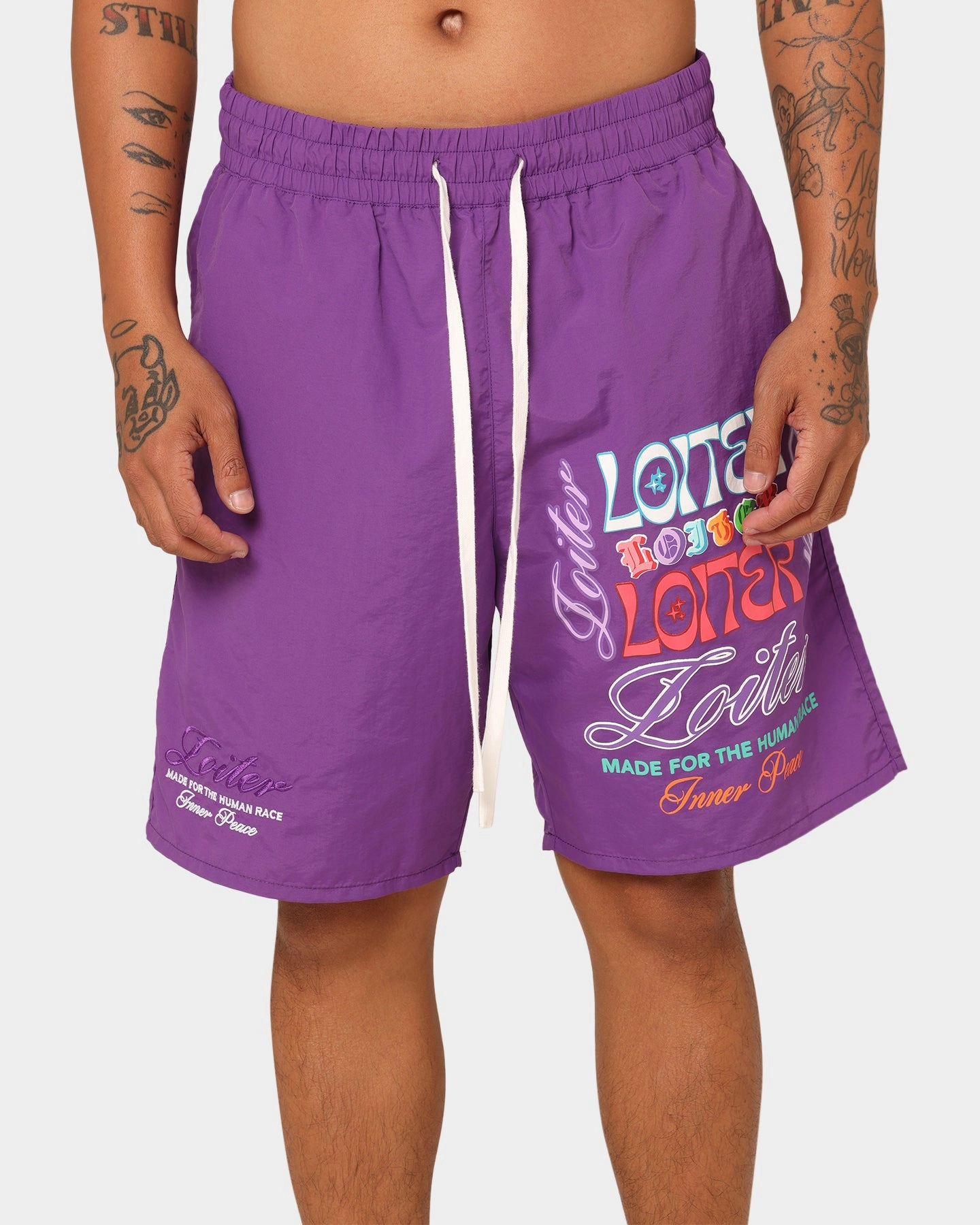 Loiter Forbidden Walk Shorts Purple dress shorts