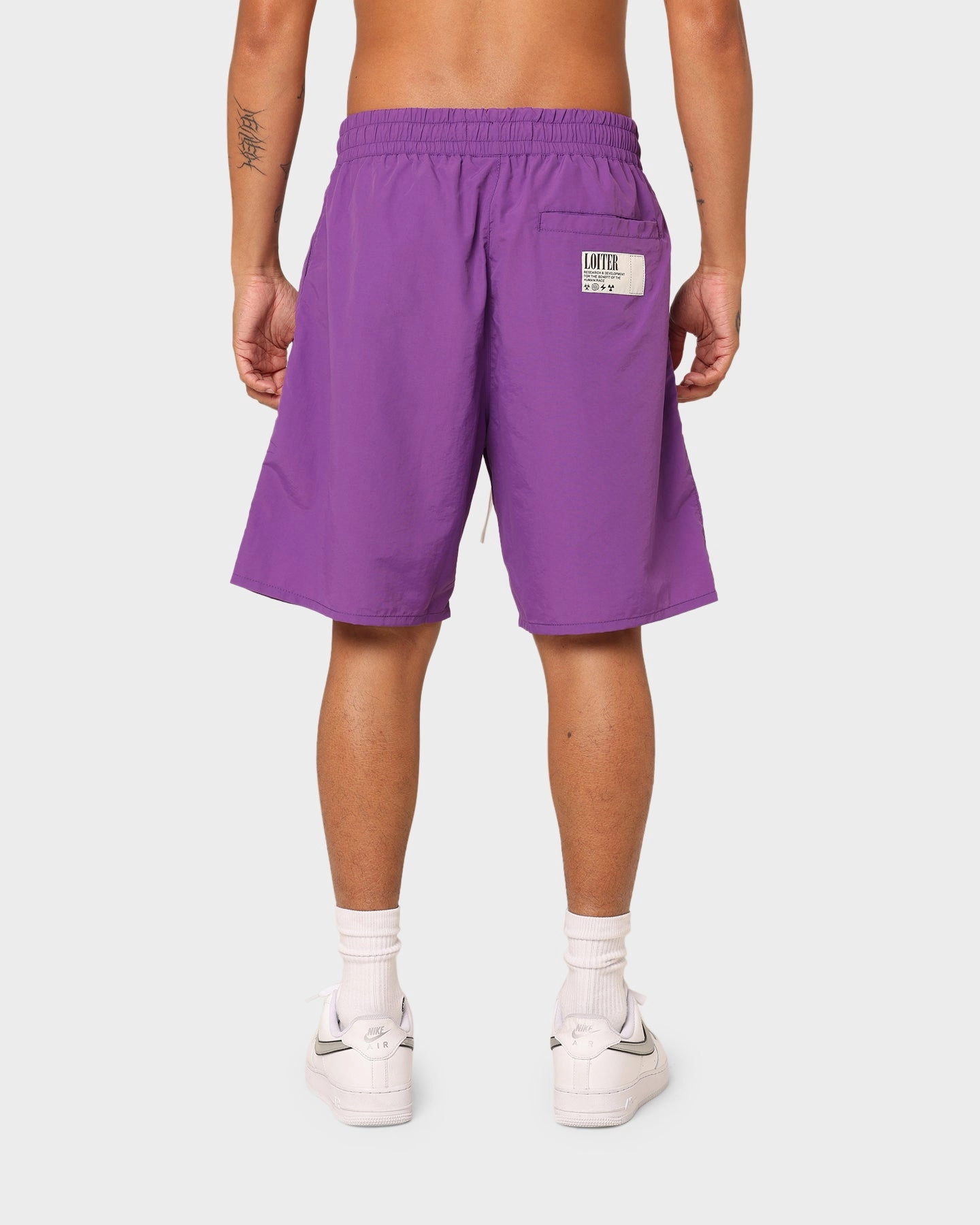 Loiter Forbidden Walk Shorts Purple Tailored Fit