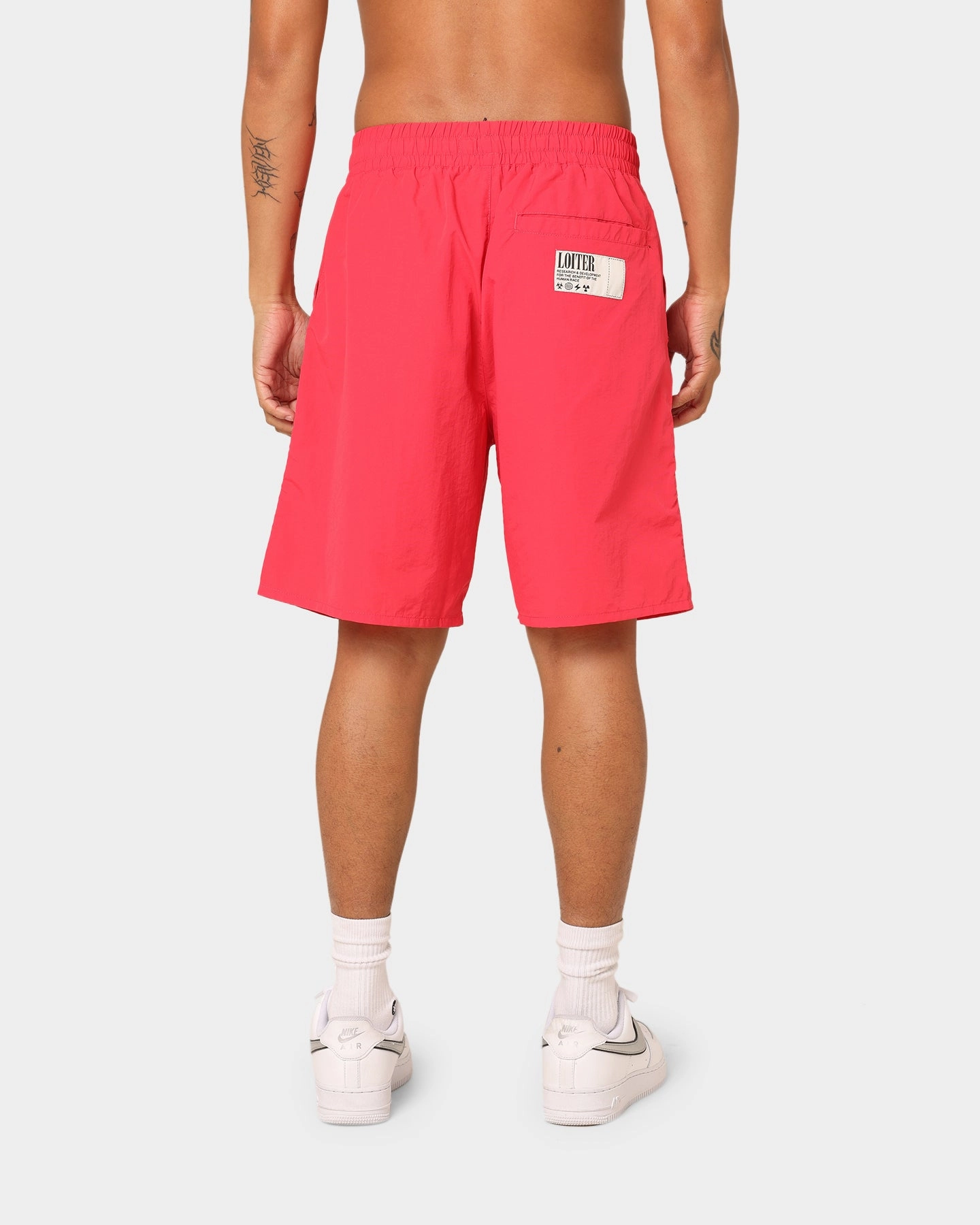 Loiter Forbidden Walk Shorts Red picnic wear Playful Look