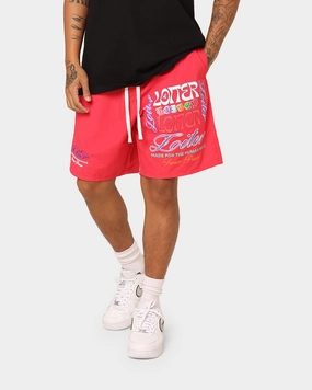 Effortless Wear Loiter Forbidden Walk Shorts Red