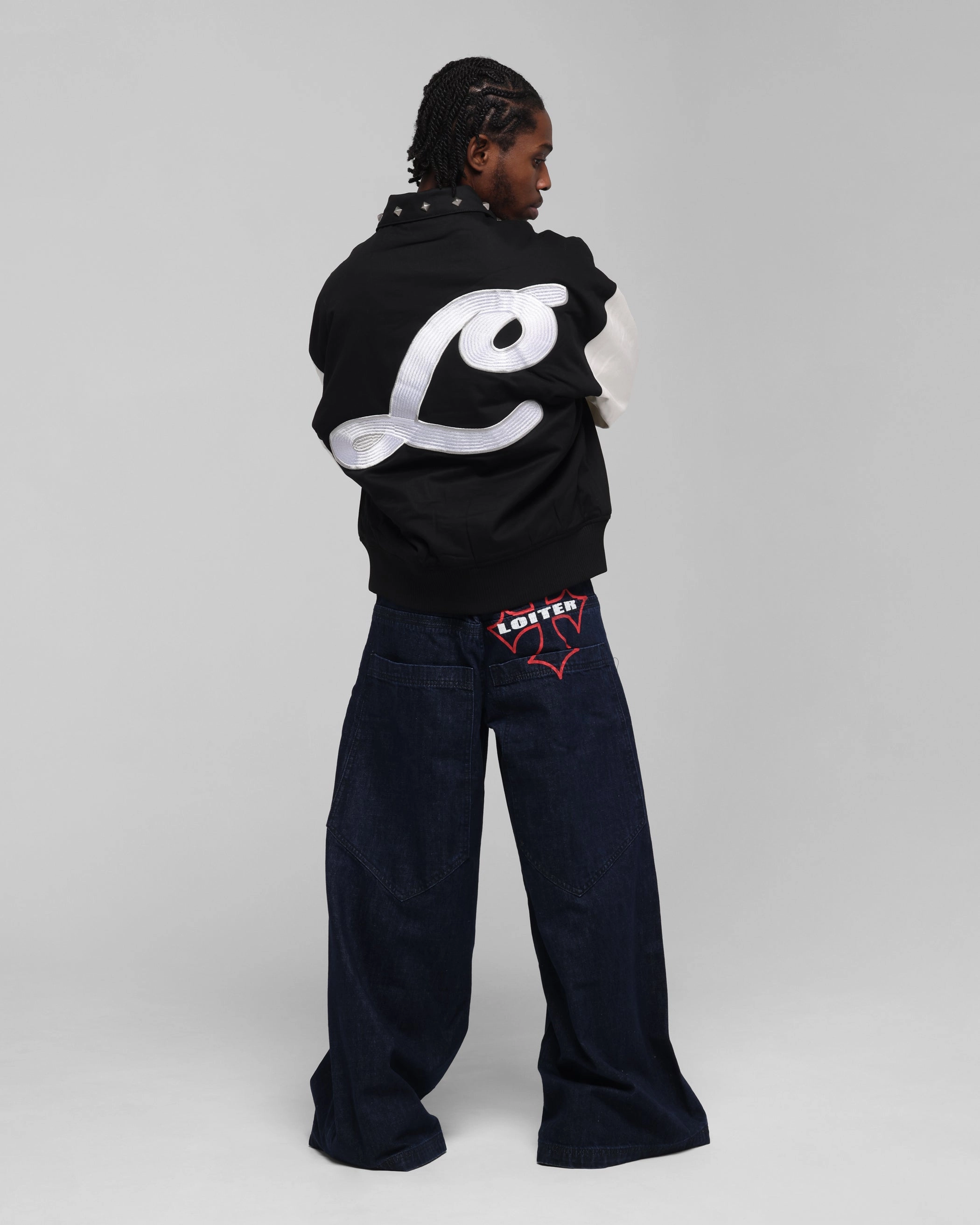 Functional Design Loiter Frontier Varsity Jacket Black/Off White