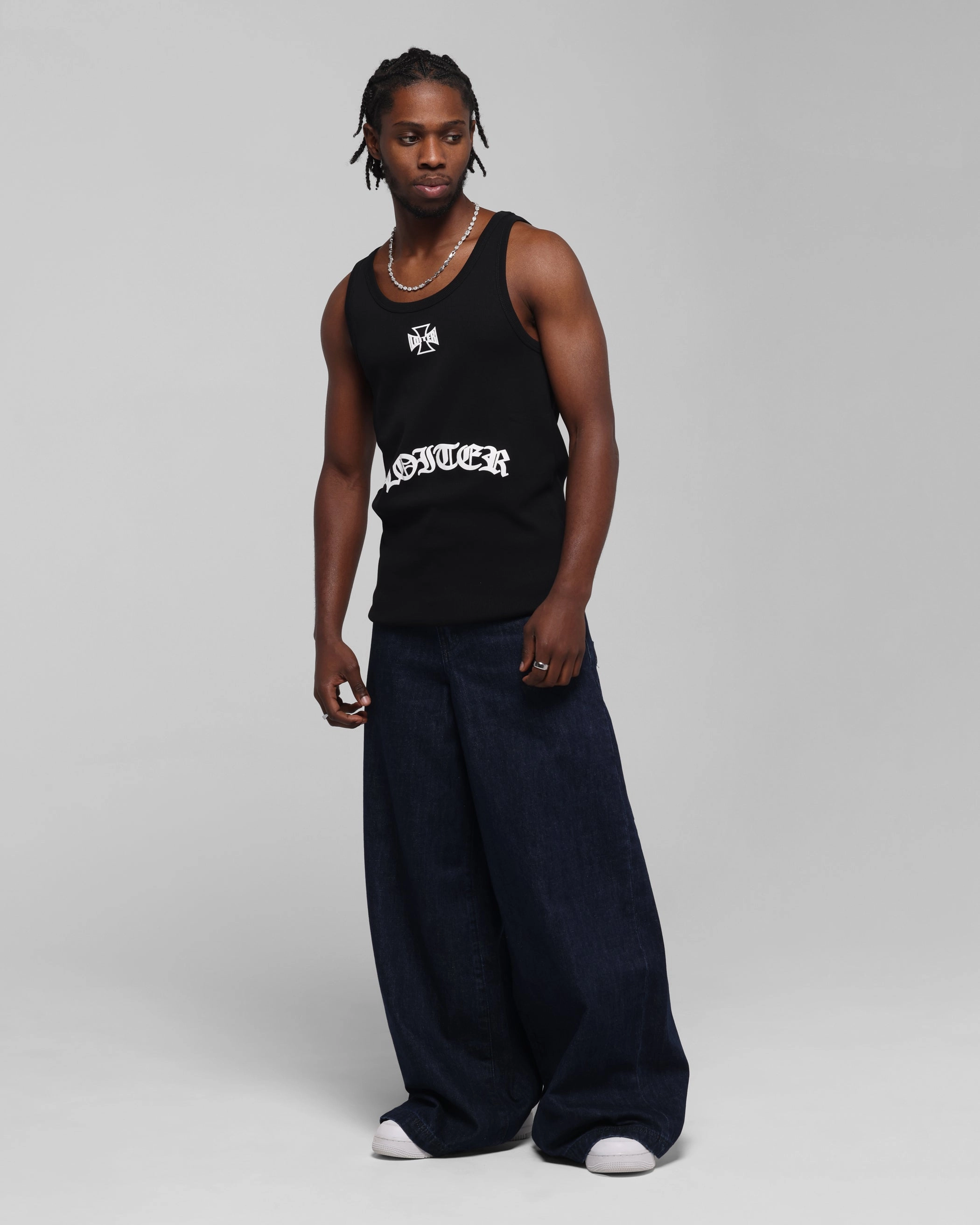 NonIrritatingTags Loiter Gothic Tank Black