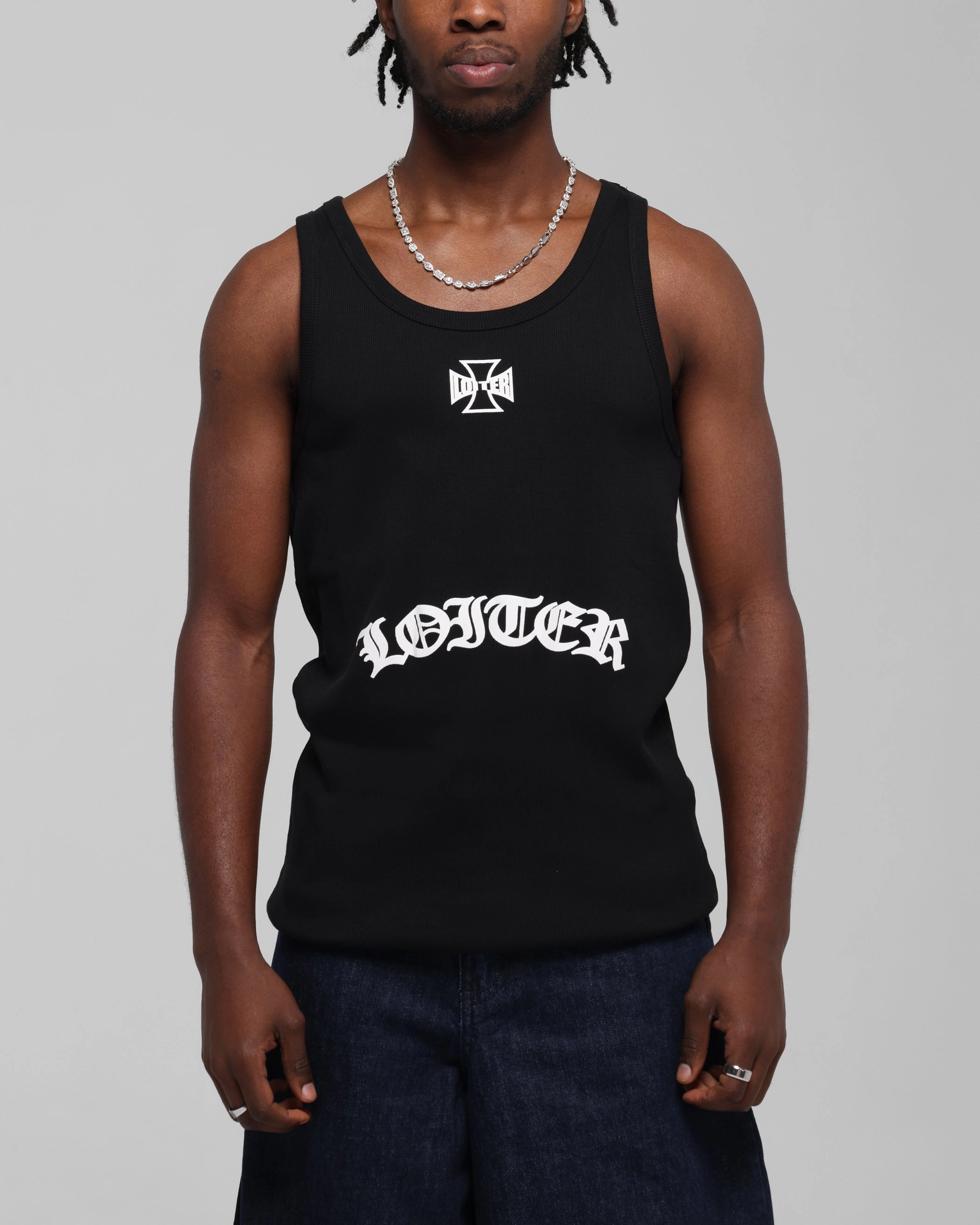 Cozy Vibes Loiter Gothic Tank Black