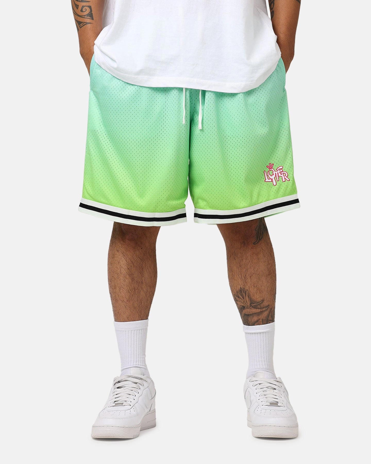 ReflectiveAccents Loiter Gradient Basketball Shorts Green