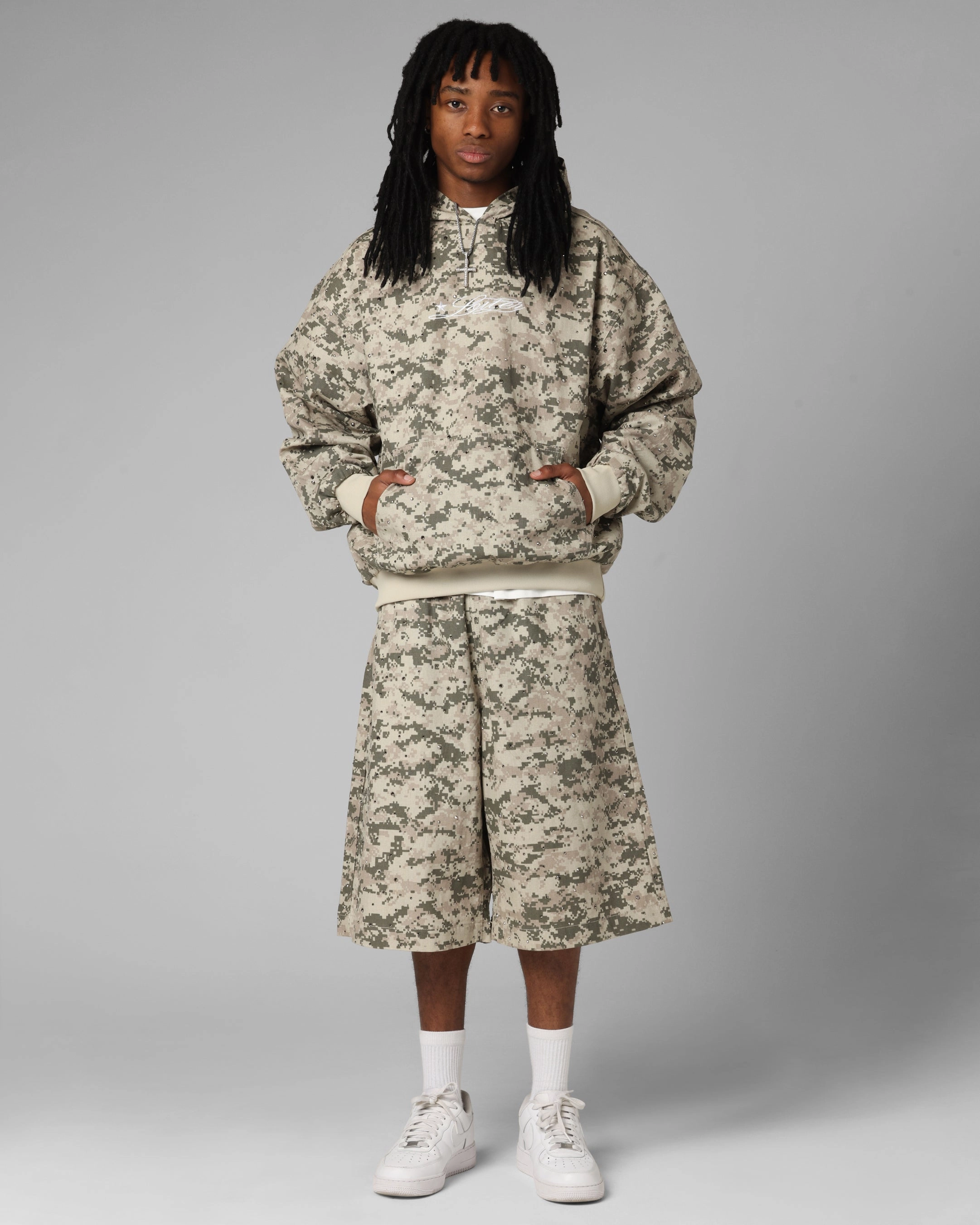 continuous operation Daily Cool Loiter Hail Storm Premium Hoodie Digi Camo