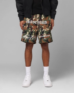 Day Trip Wear clubbing attire Loiter Hardcore Walk Shorts Camo