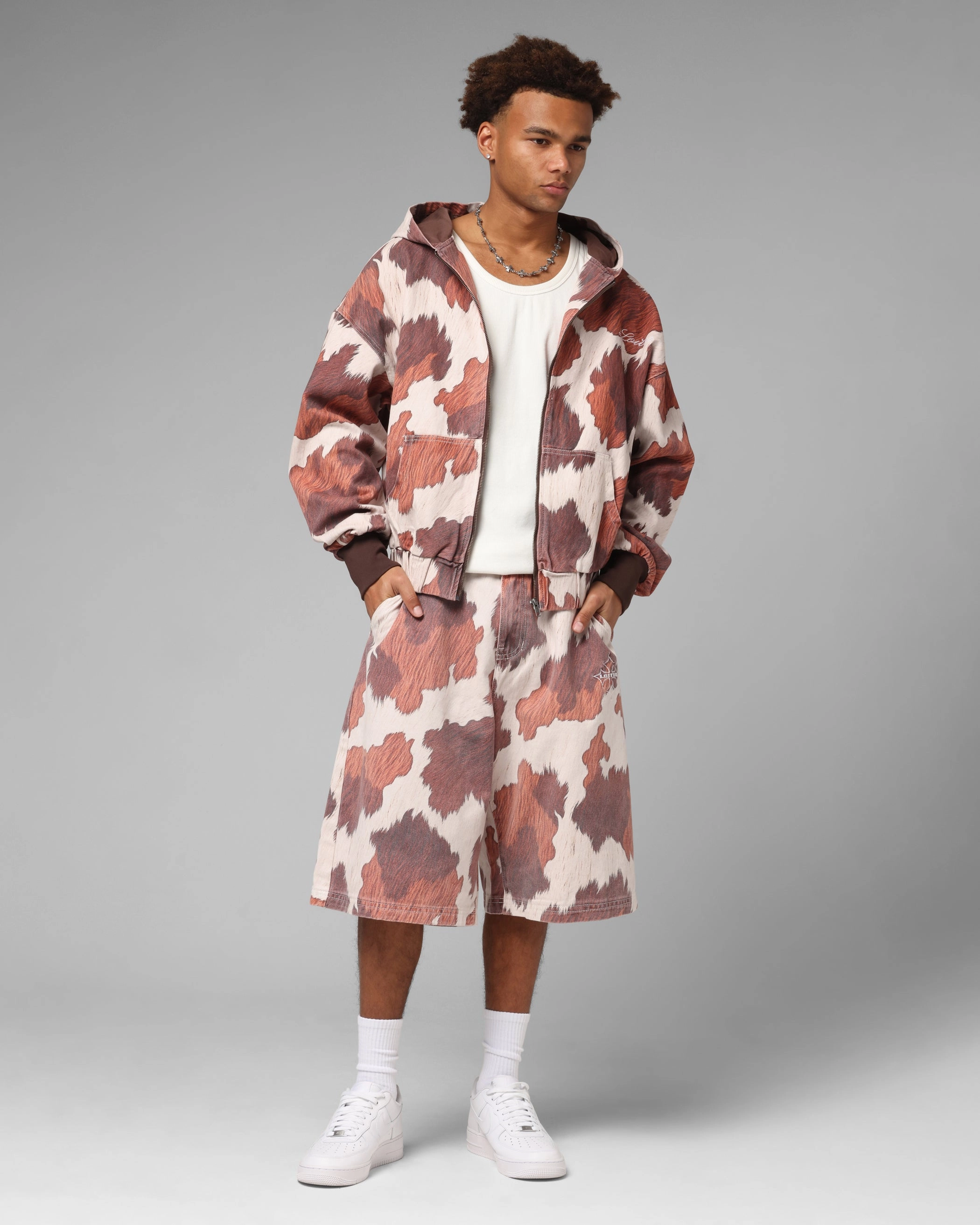 Loiter Hide Jorts Cowhide Ombre effect Comfortable clothing