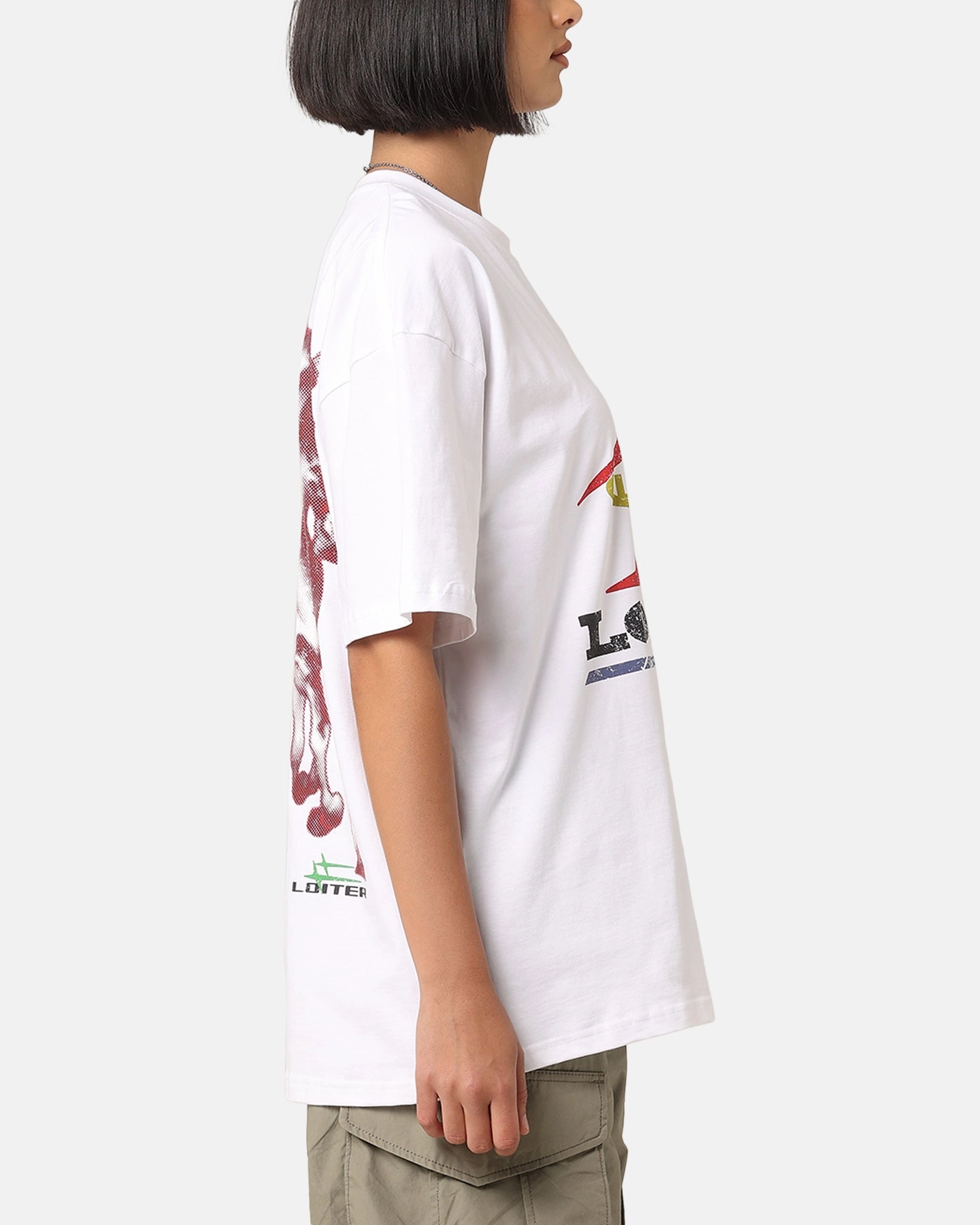 Loiter Horse Power Vintage T-Shirt White Functional Wear