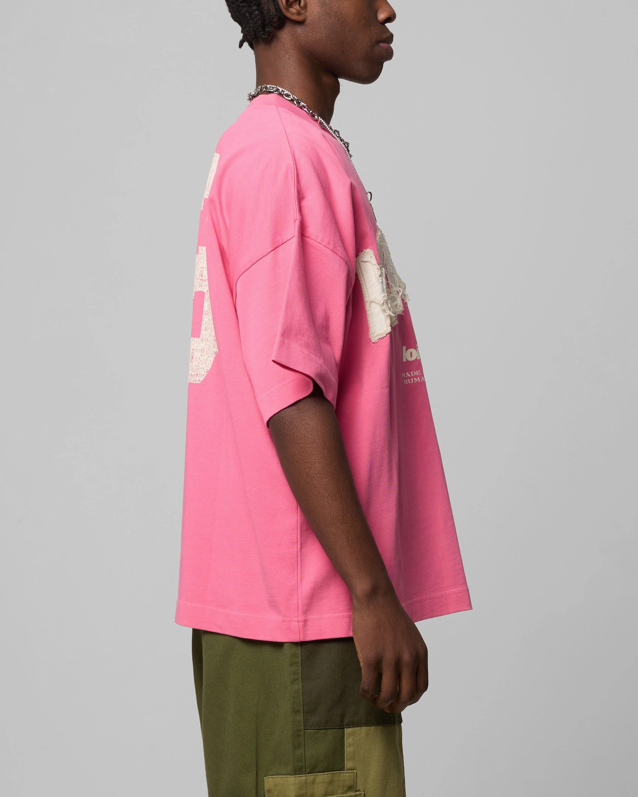 Trendy Comfort Loiter Human Box T-Shirt Pink
