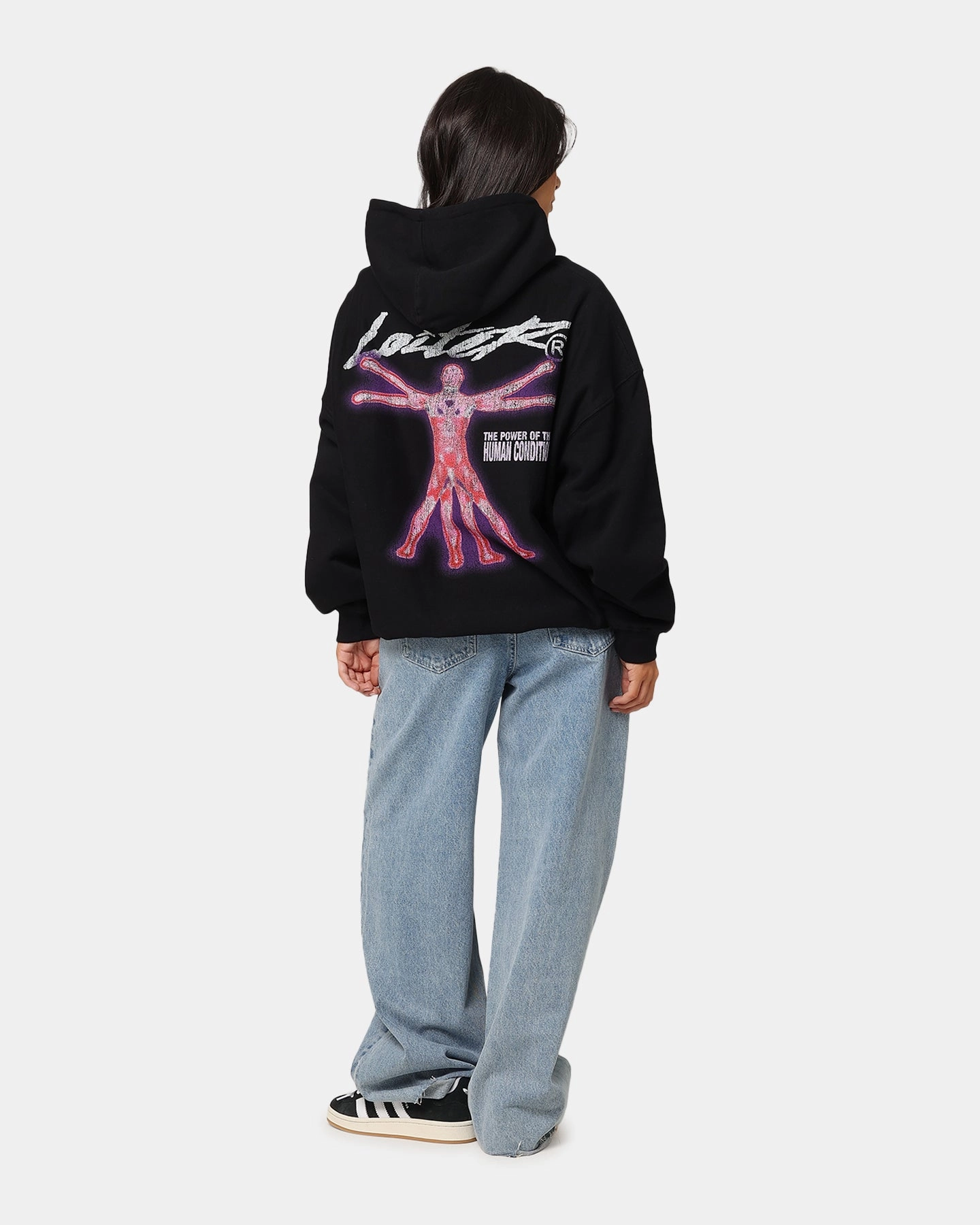 Stroll Loiter Human Condition Hoodie Black