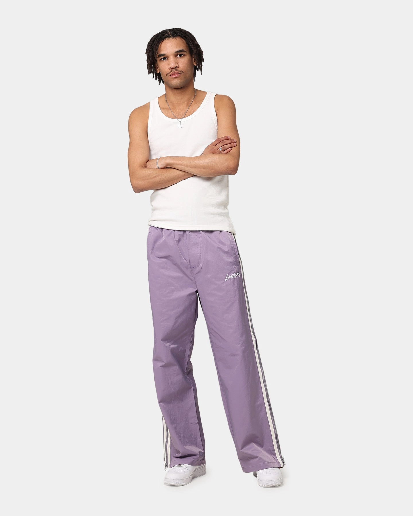 Loiter Hunter Track Pant Purple Breathable wear Form Fitting