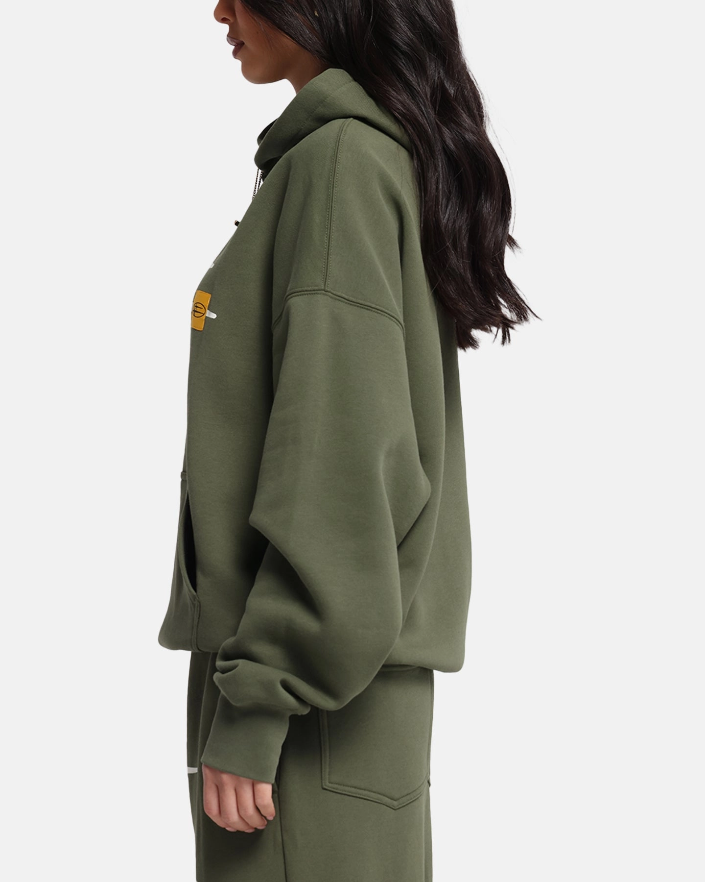Loiter Hybrid Premium Hoodie Olive Mountain Ready