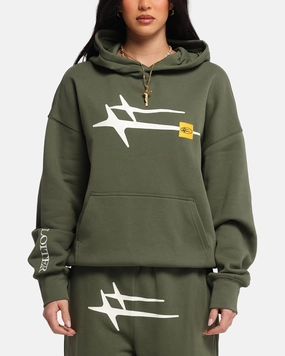 Prospect Loiter Hybrid Premium Hoodie Olive