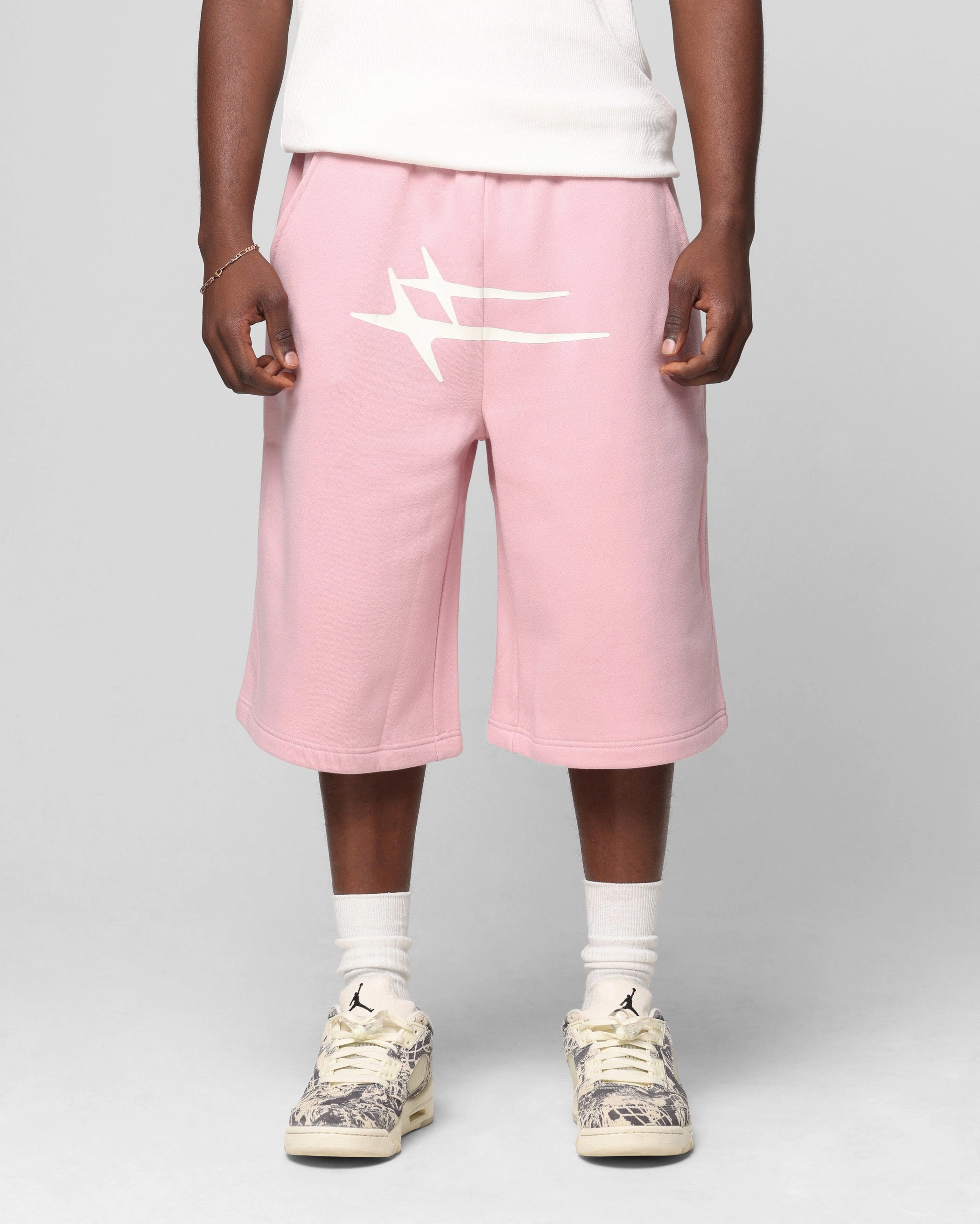 Clean Mood Modern Aesthetic Loiter Hybrid Premium Shorts Dusty Pink