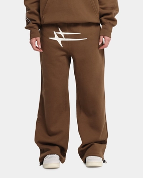 Loiter Hybrid Sweatpants Brown Quick Wash SturdyBeltLoops