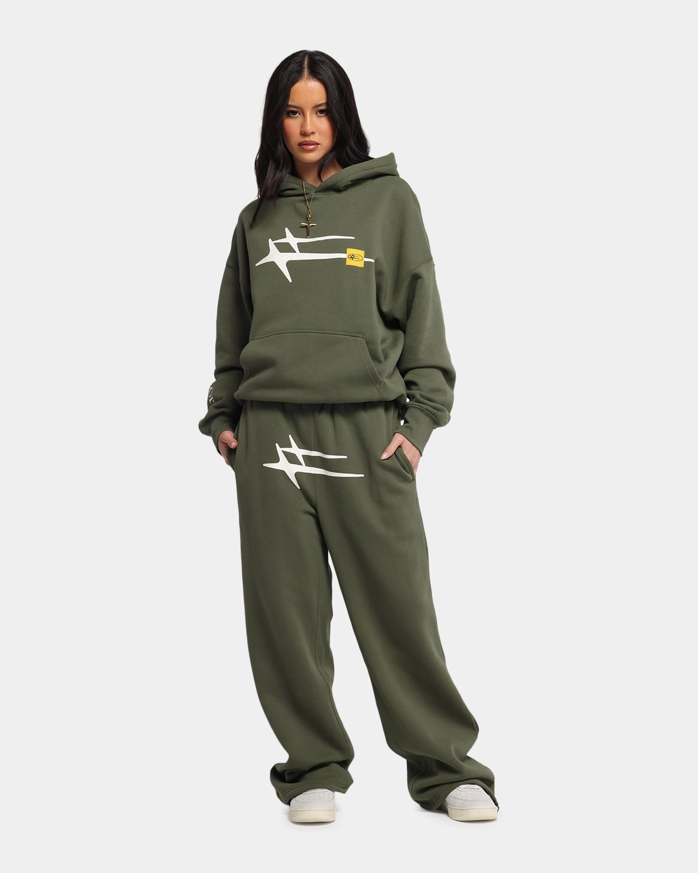 Loiter Hybrid Sweatpants Olive Tangle Free Cuffs