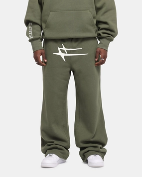 Adaptive Fit Cozy Layering Loiter Hybrid Sweatpants Olive