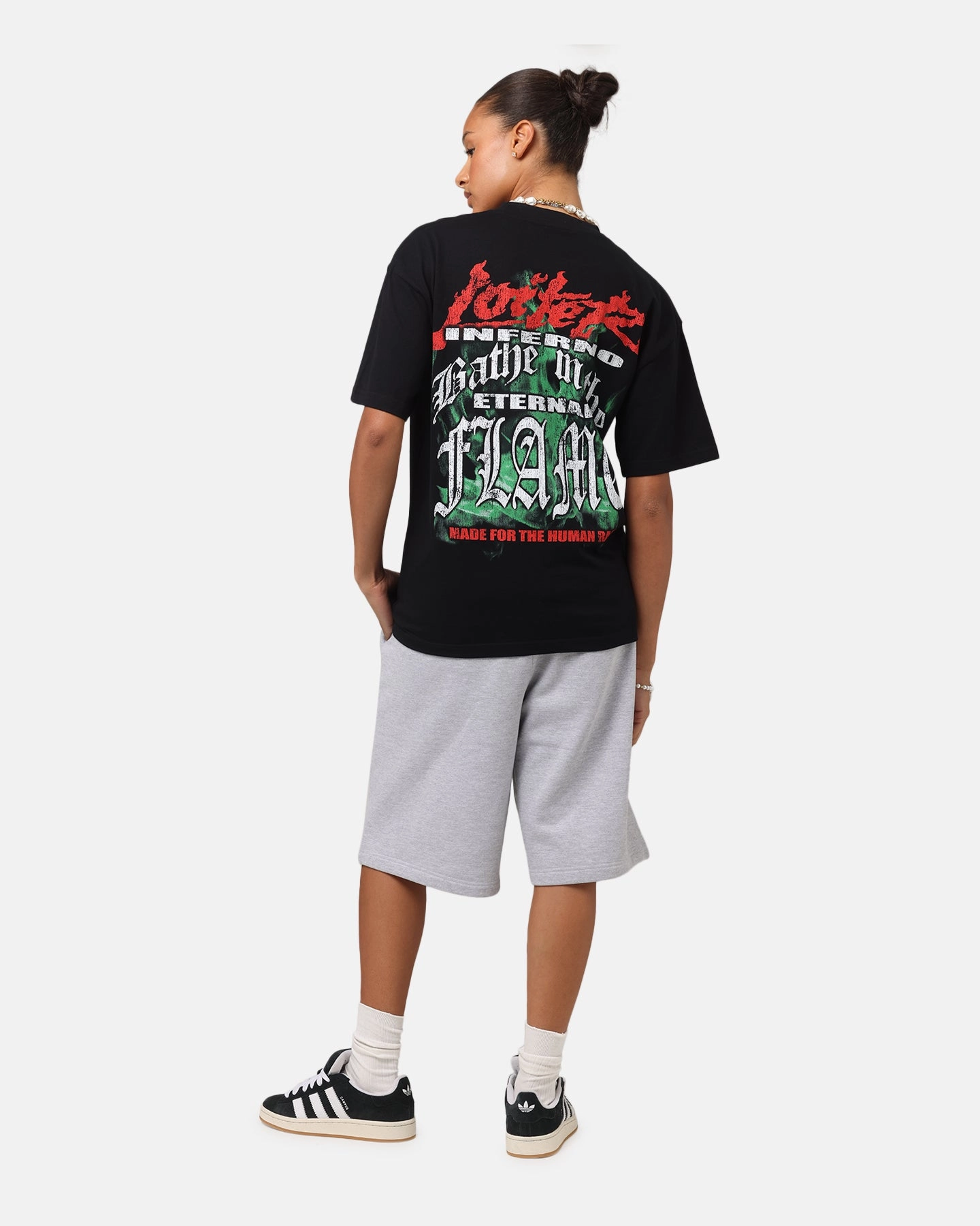 Loiter Inferno Drop T-Shirt Black Anti-static Effortless Comfort Wear