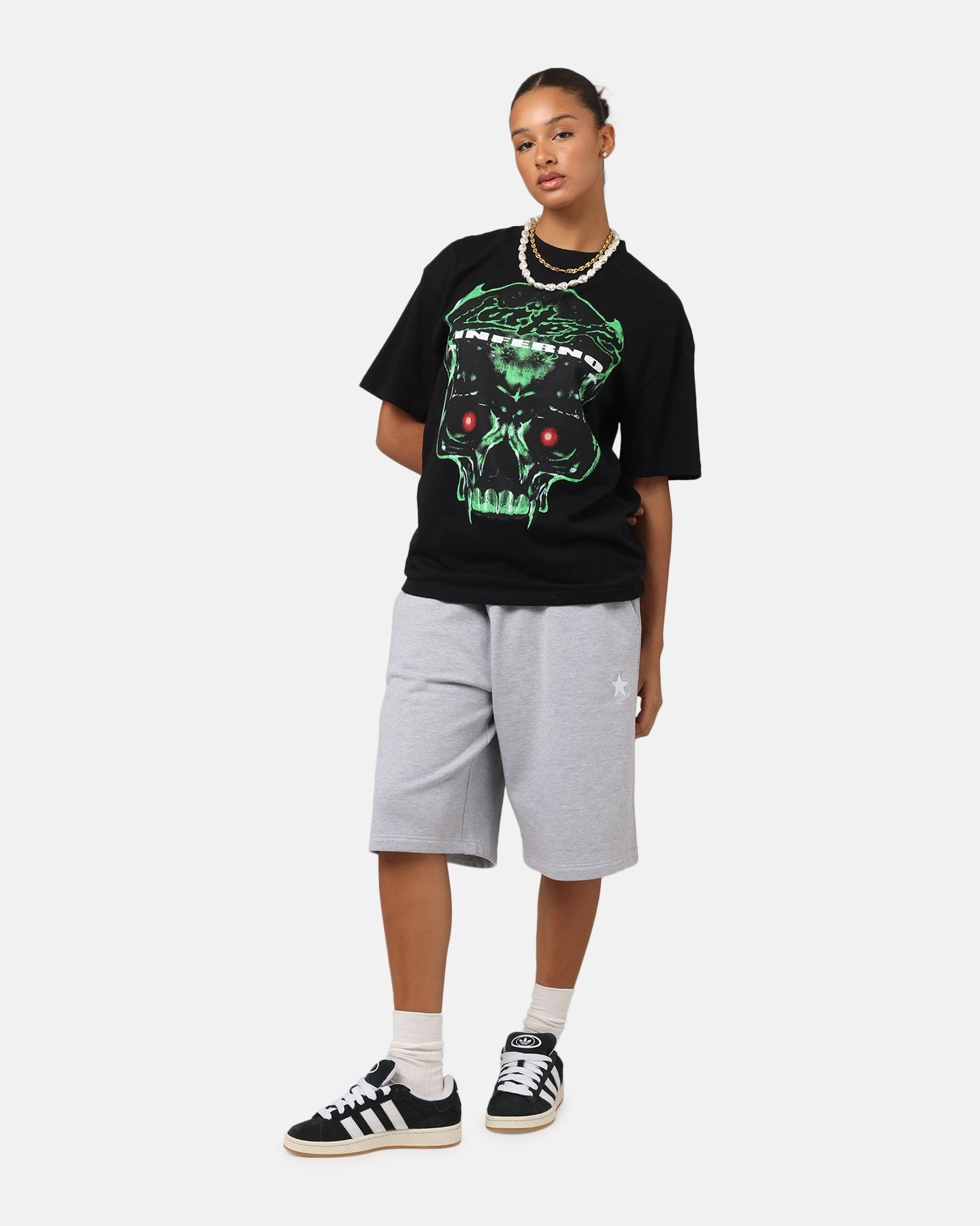 Loiter Inferno Drop T-Shirt Black Tagless Neckline Versatile Fashion