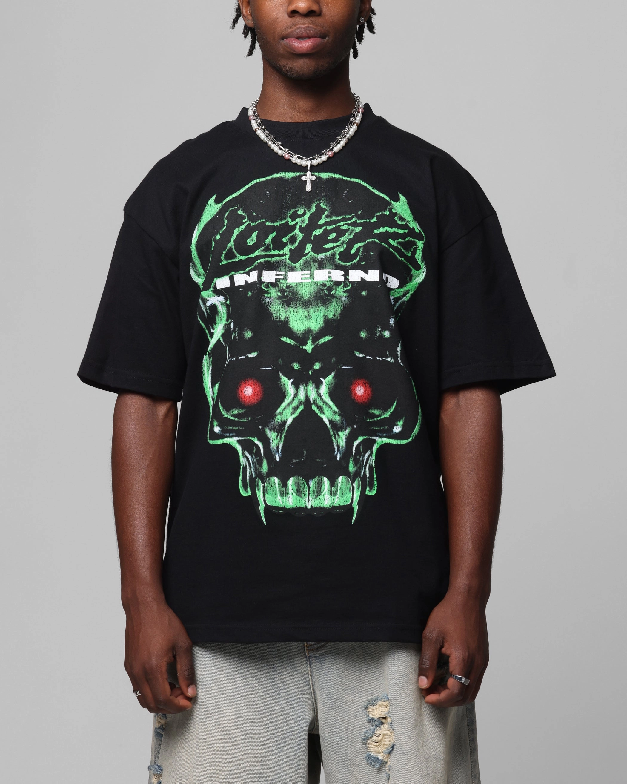 Everyday Layer Washable Loiter Inferno Drop T-Shirt Black