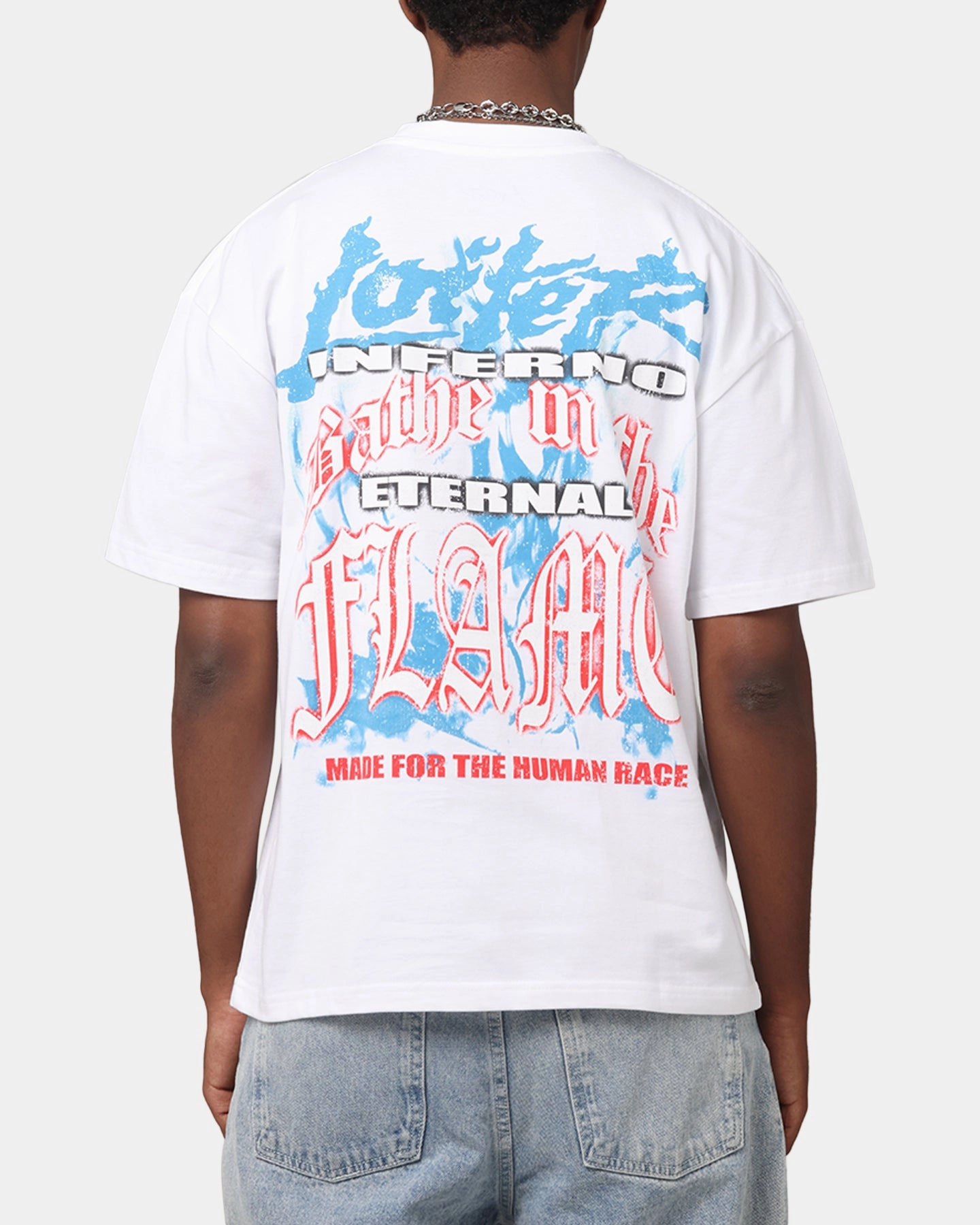 Outdoor Adventure Loiter Inferno Drop T-Shirt White