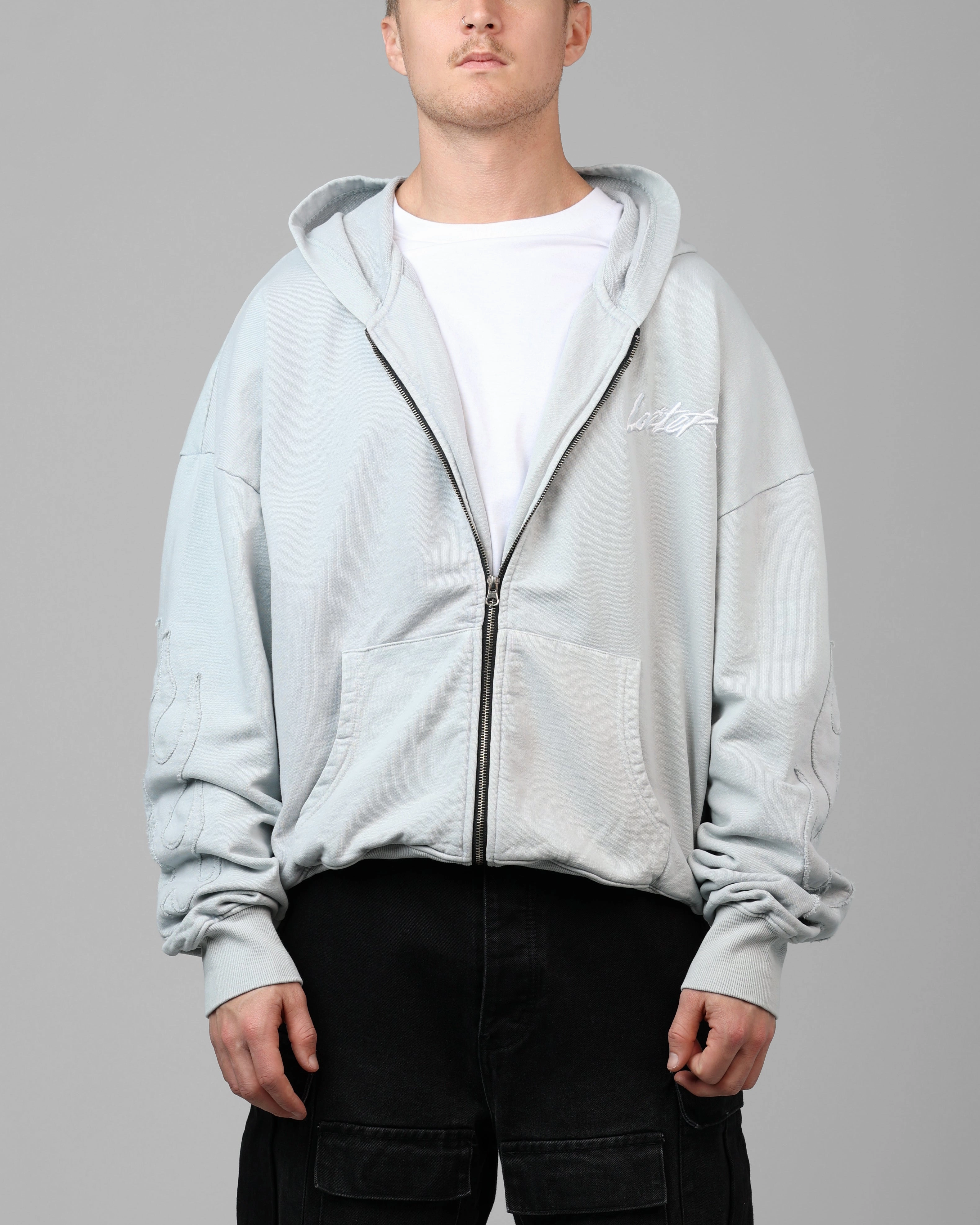 suitable for gift giving Articulated Sleeves Loiter Inferno Hoodie Stone
