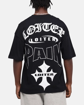 Loiter Inner Pain T-Shirt Black Smooth Look Relaxed Comfort Wear