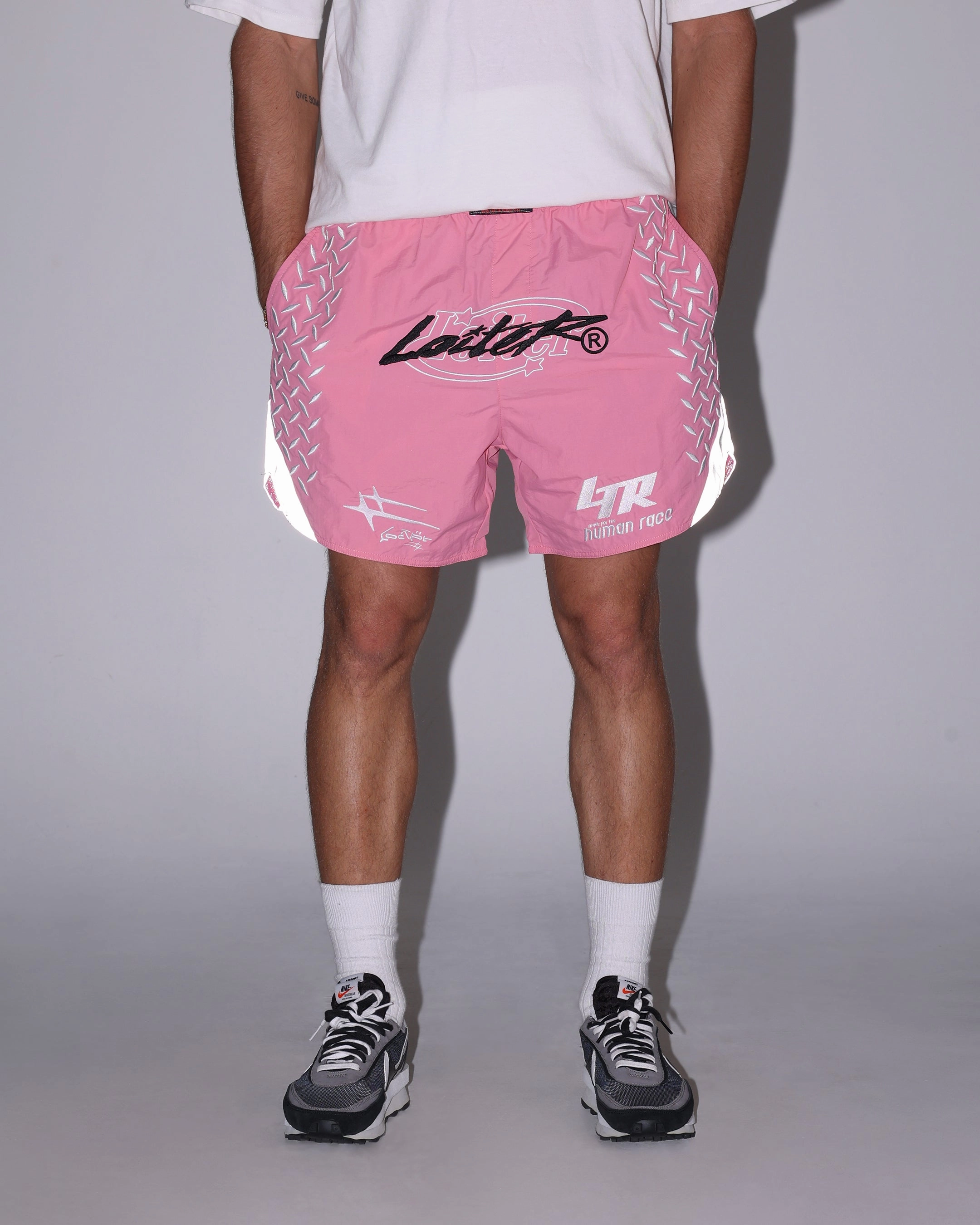 Fun Prints Loiter Instinct Walk Shorts Pink