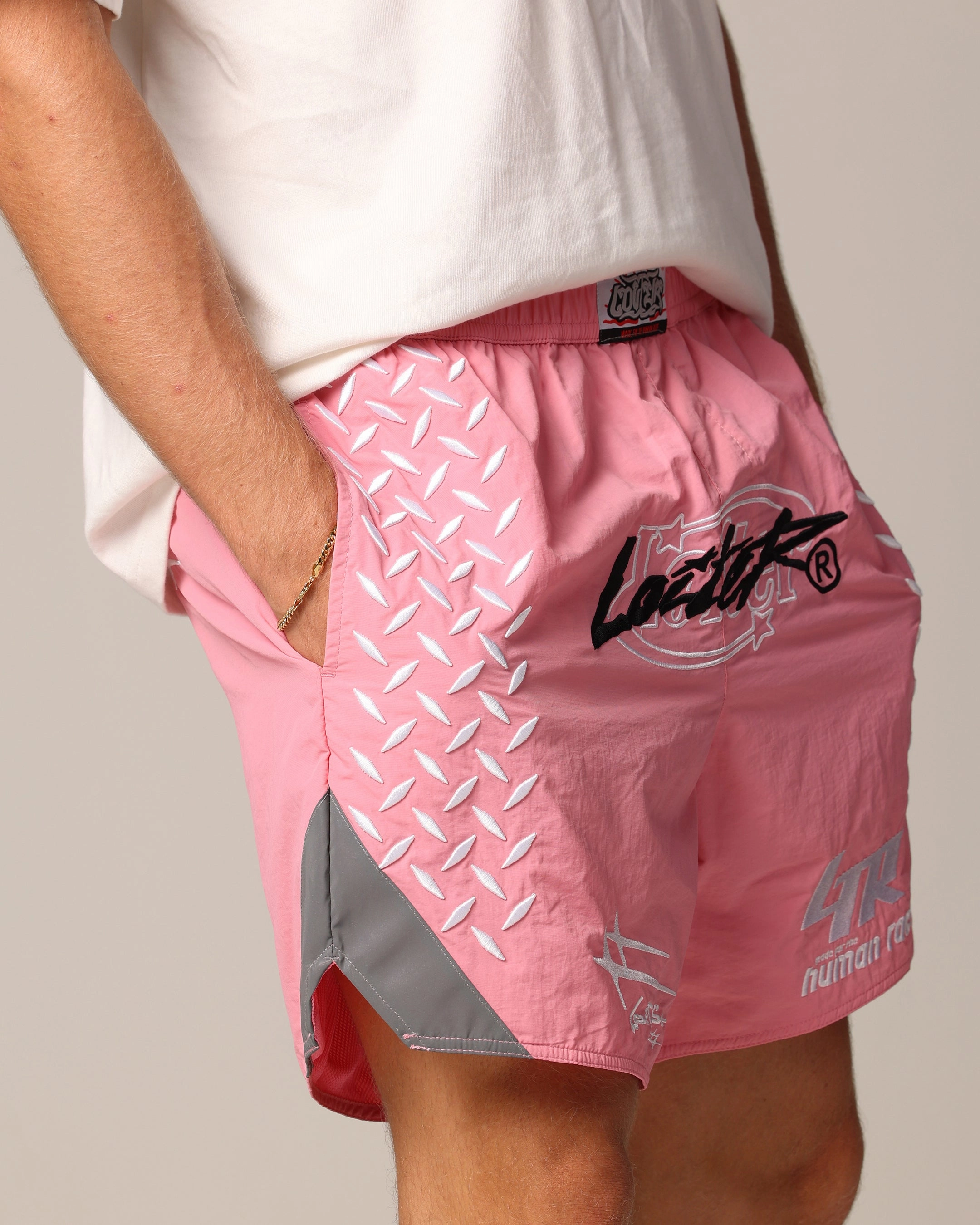 button-down look Loiter Instinct Walk Shorts Pink