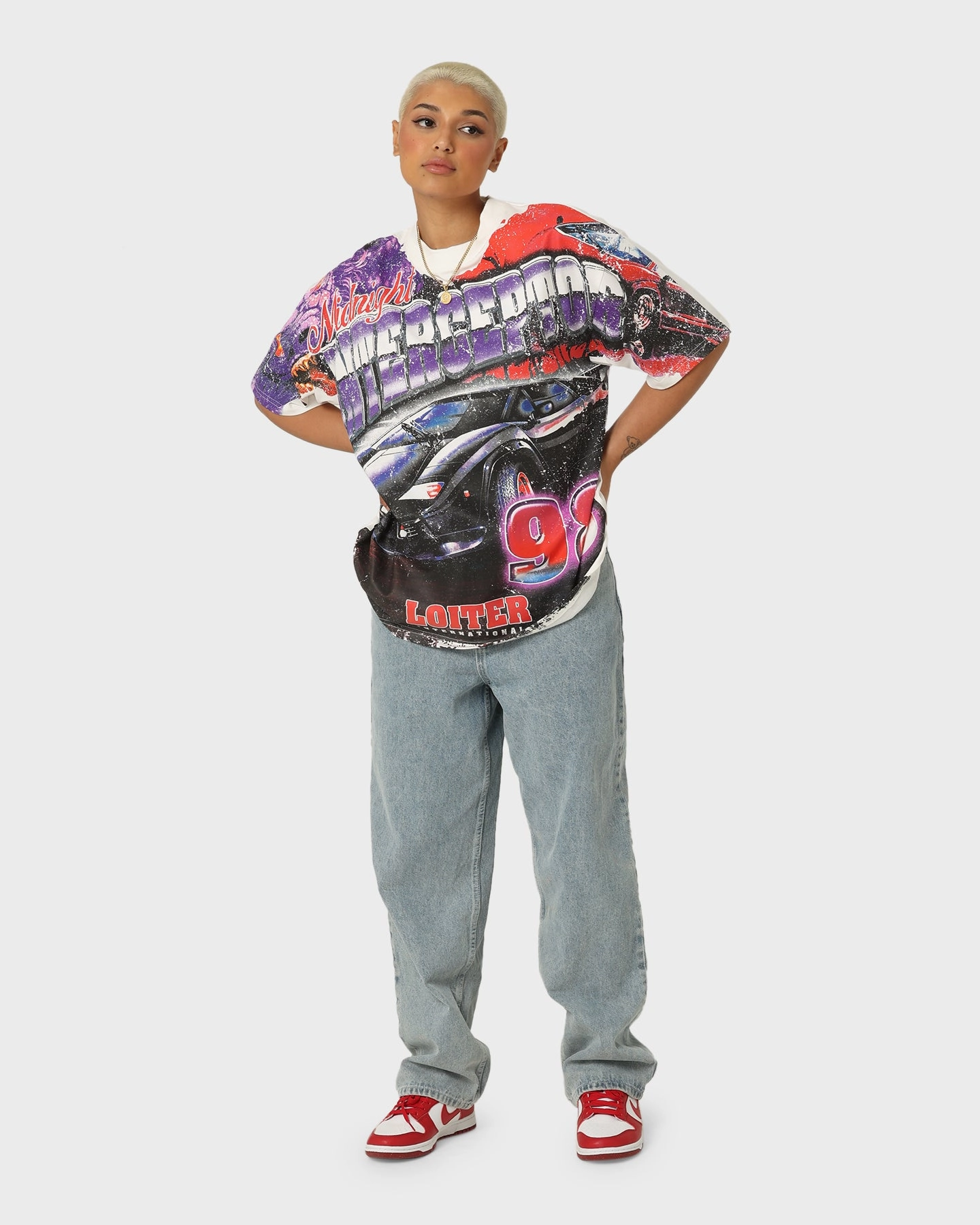 Loiter Interceptor Vintage T-Shirt Off White Easy Style Wear