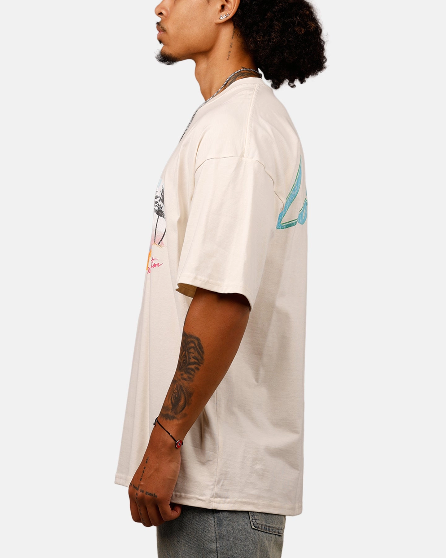 Modern Smart Fade Resistant Coating Loiter Isolation Vacation T-Shirt Off White