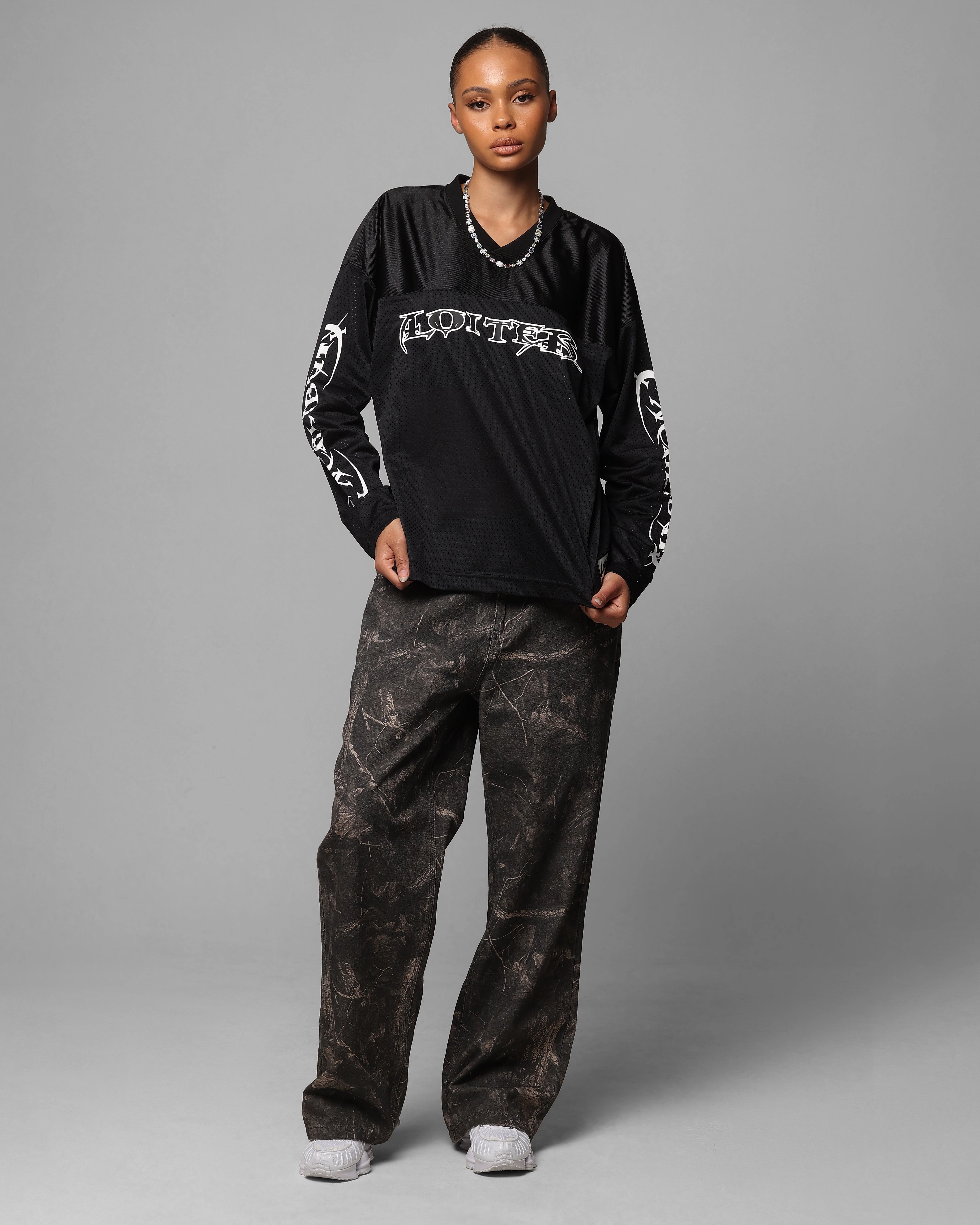 Everyday Top Loiter Long Sleeve Training Jersey Black