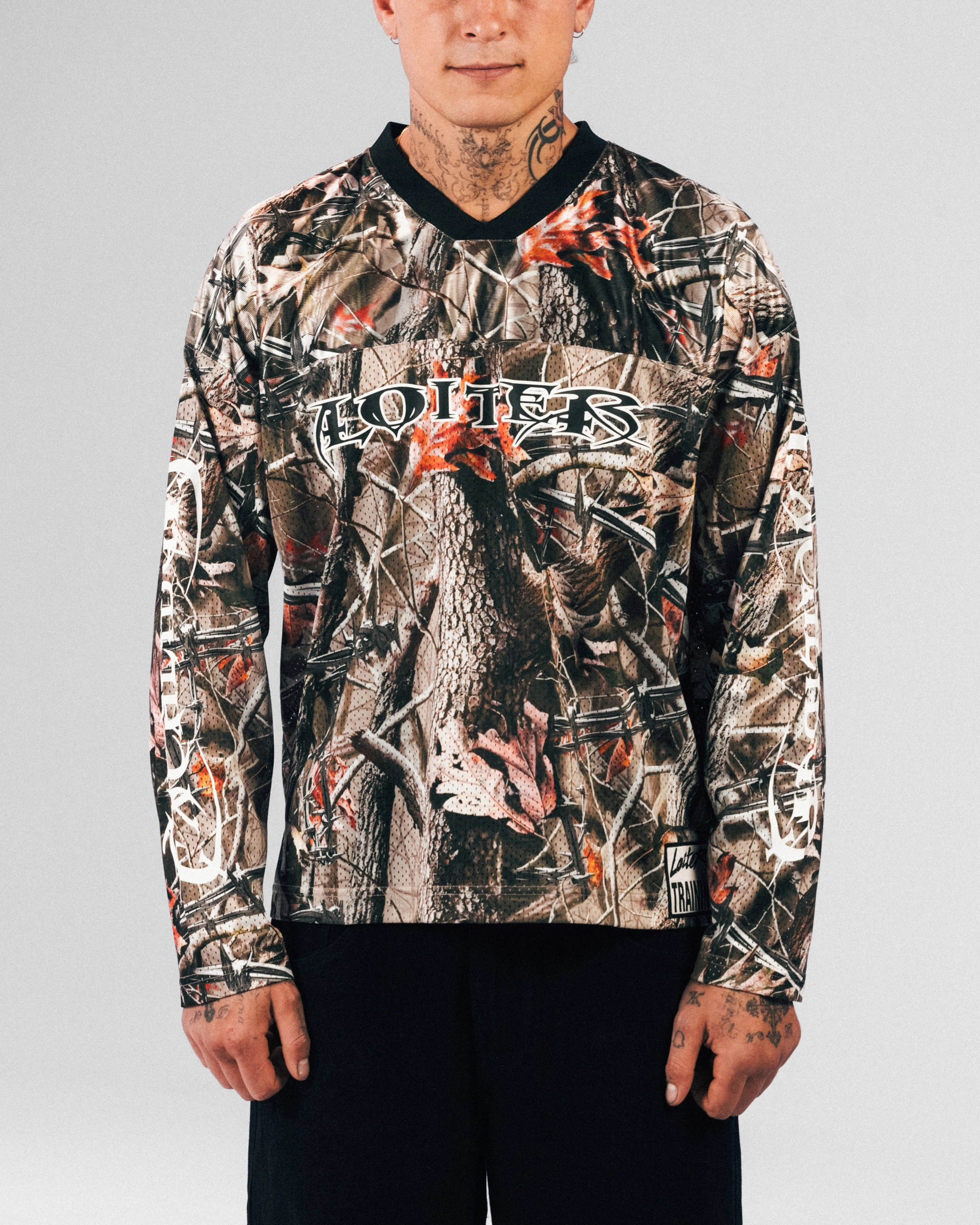 Loiter Long Sleeve Training Jersey Real Treet Camo Smart Layer