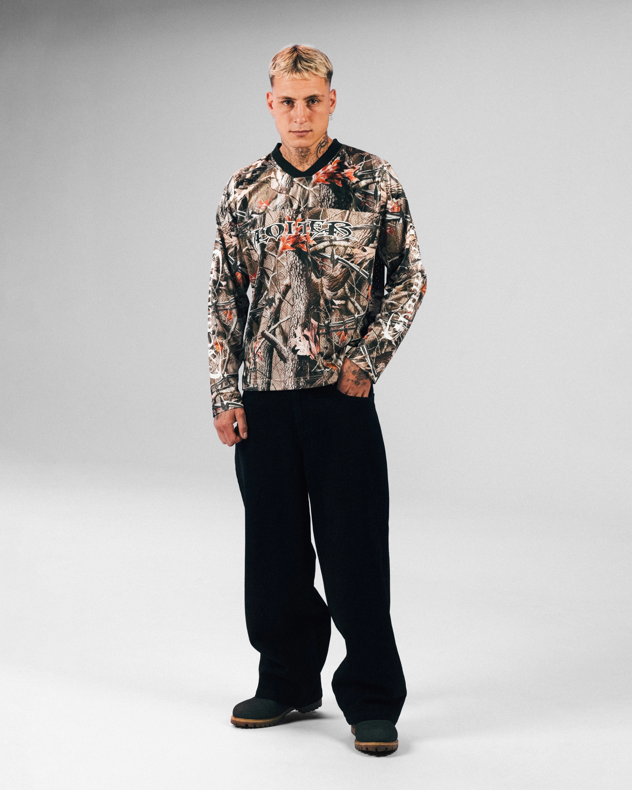 Easy Look Loiter Long Sleeve Training Jersey Real Treet Camo