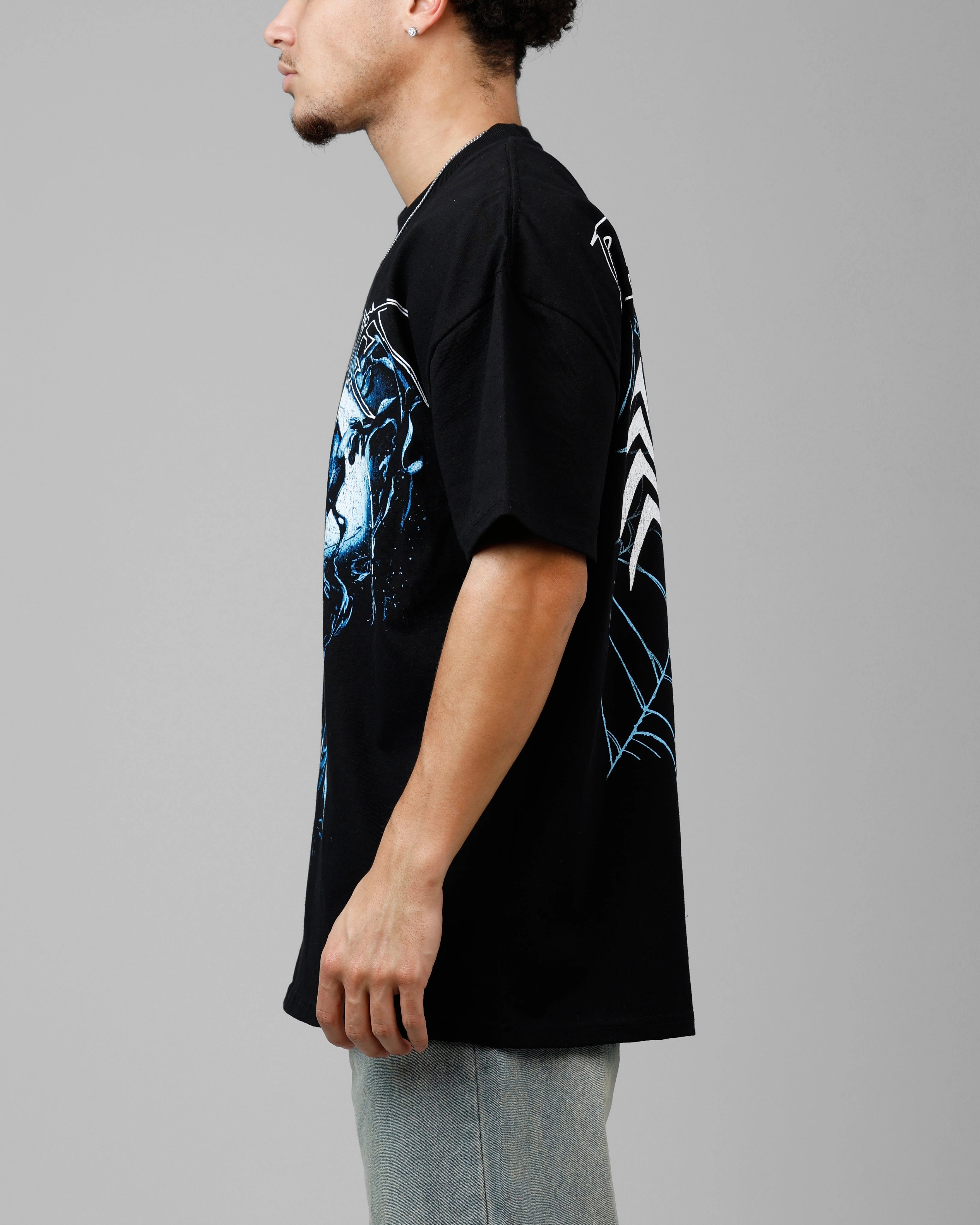 Loiter Marvel Spider-Man Symbiote Heavyweight T-Shirt Black SeamlessConstruction