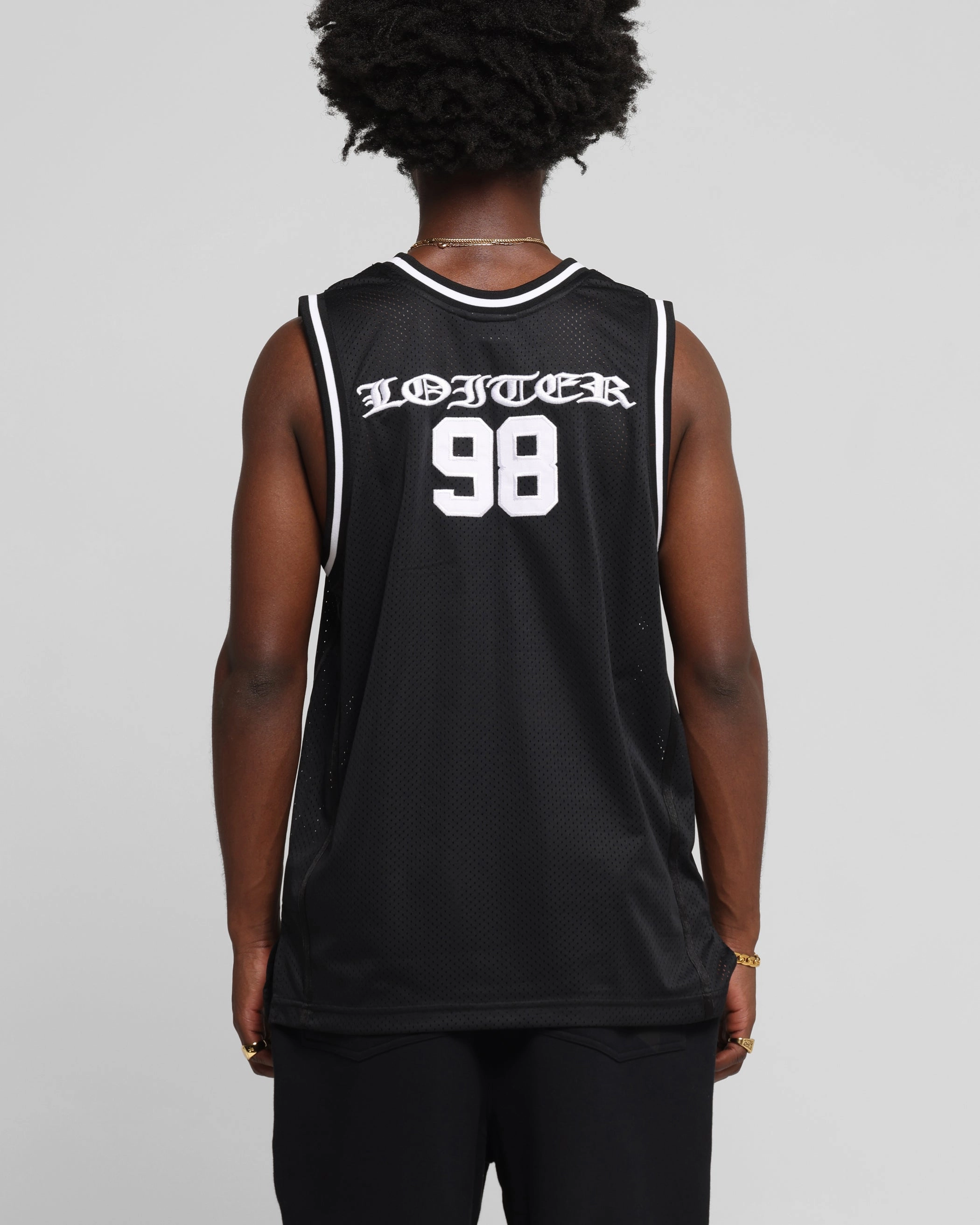 Loiter Midway Jersey Black Eco Friendly Fibers