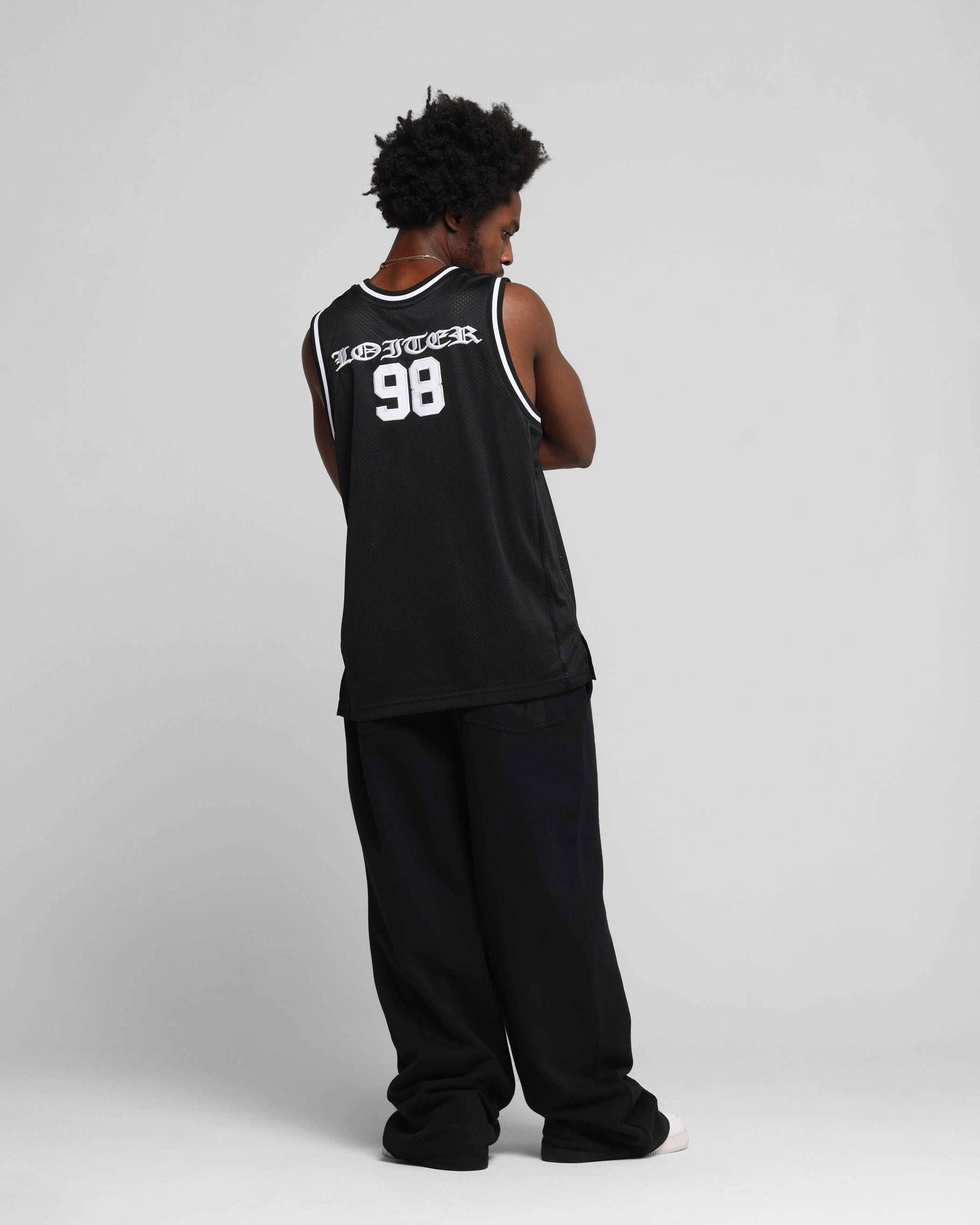 Loiter Midway Jersey Black Flexible Training Gear