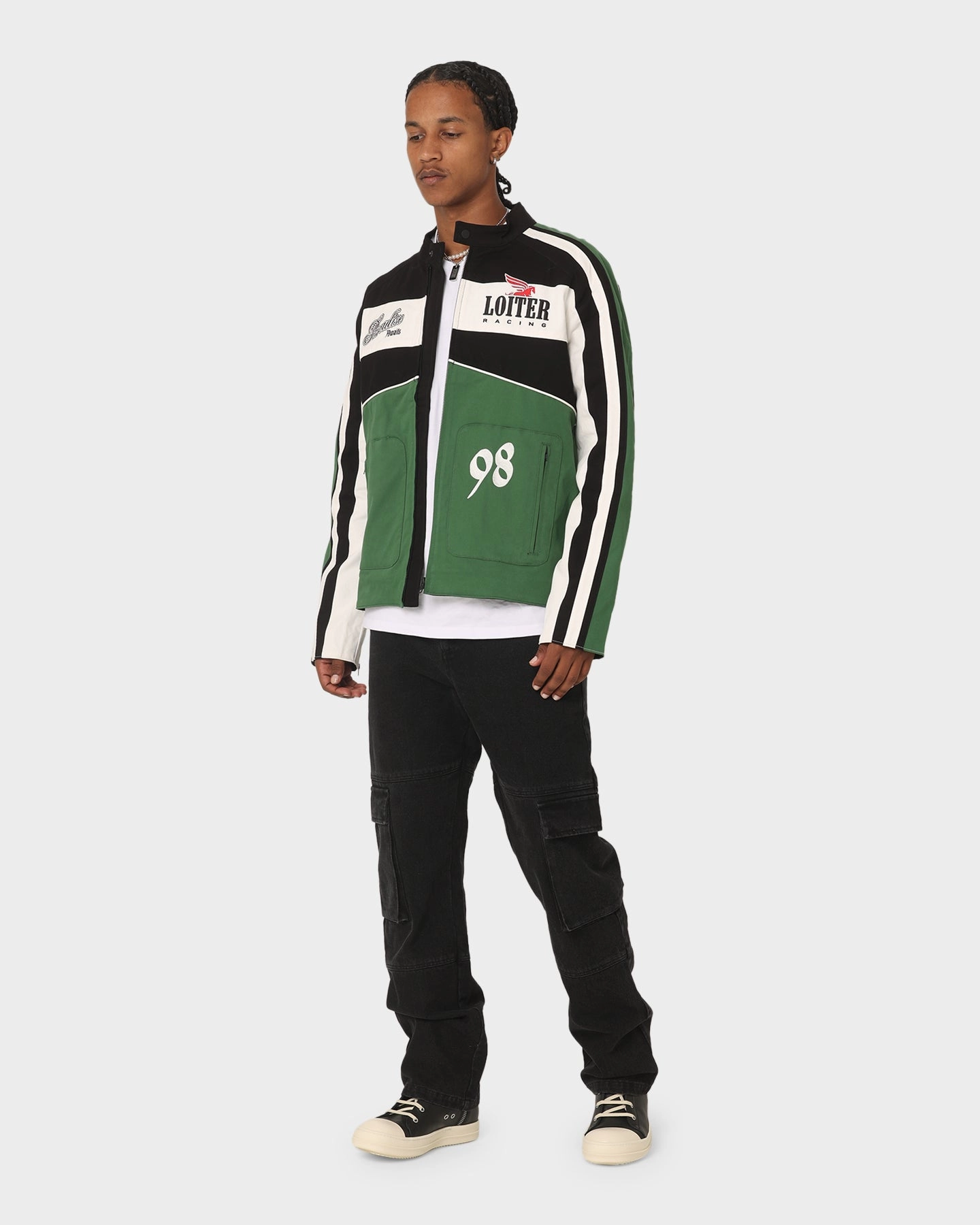 Heat Sealed Seams Loiter Motor Jacket Green