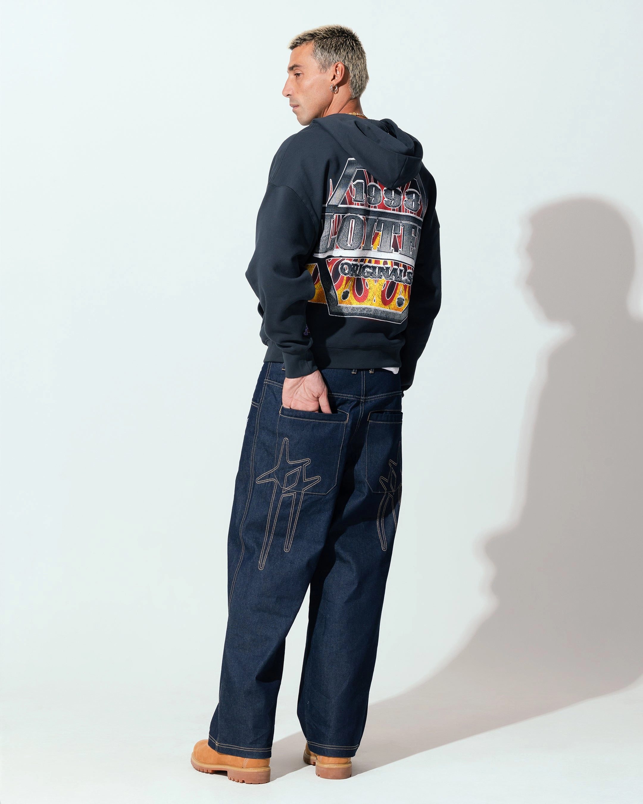 Surf Multi Seasonal Loiter Motor Zip Hoodie Charcoal