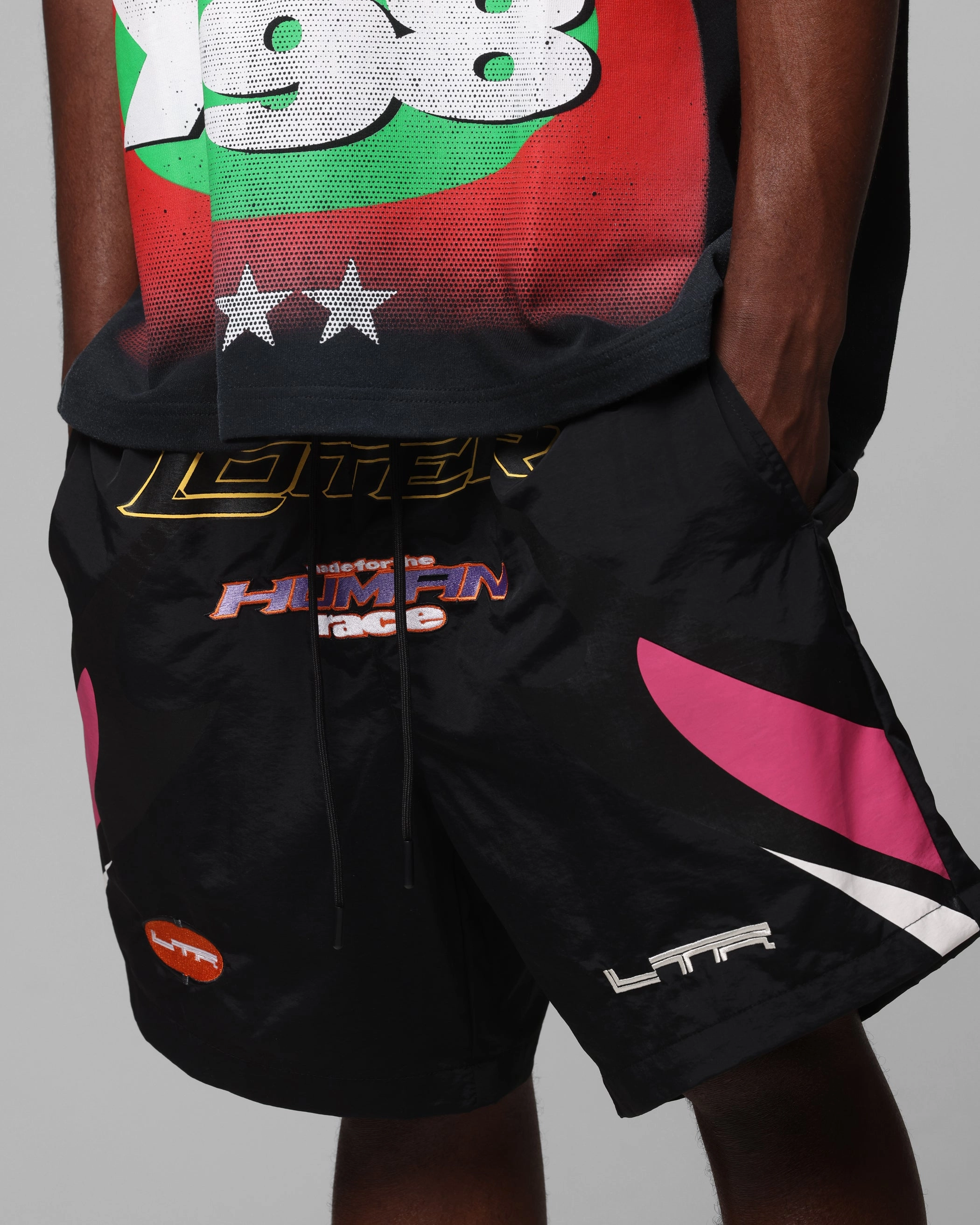 Leather shorts Loiter Motorway Walk Shorts Black