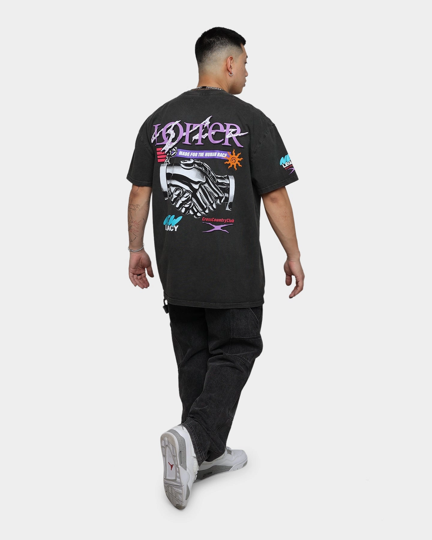 StretchReinforcedArmholes Loiter New Legacy Ultra Premium Vintage T-Shirt Black Wash