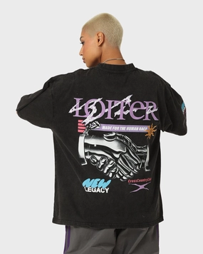 Chill Style Loiter New Legacy Vintage T-Shirt Vintage Black