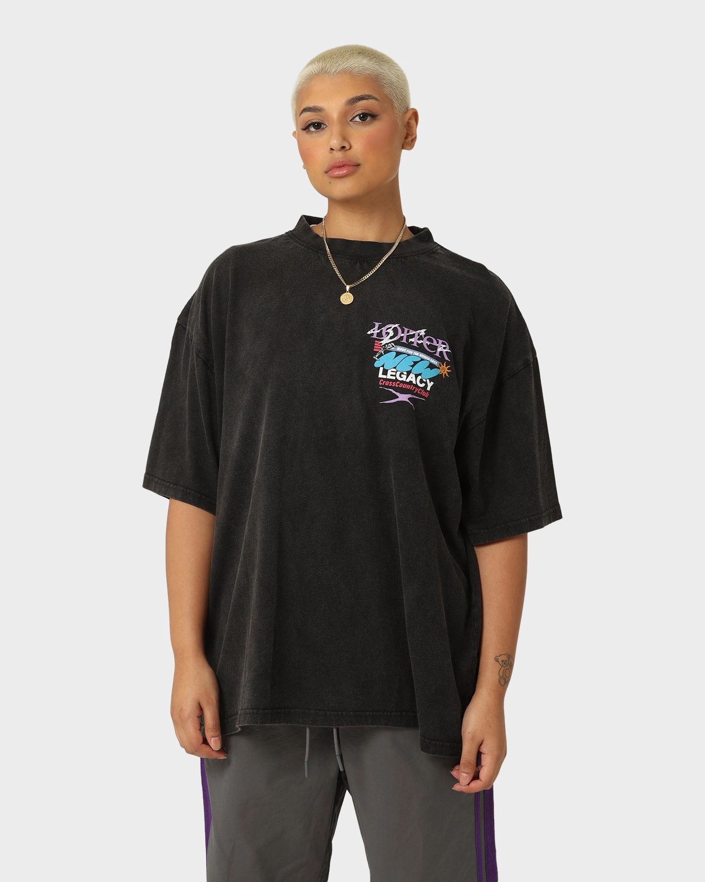Loiter New Legacy Vintage T-Shirt Vintage Black Fresh Style Chic Vibes