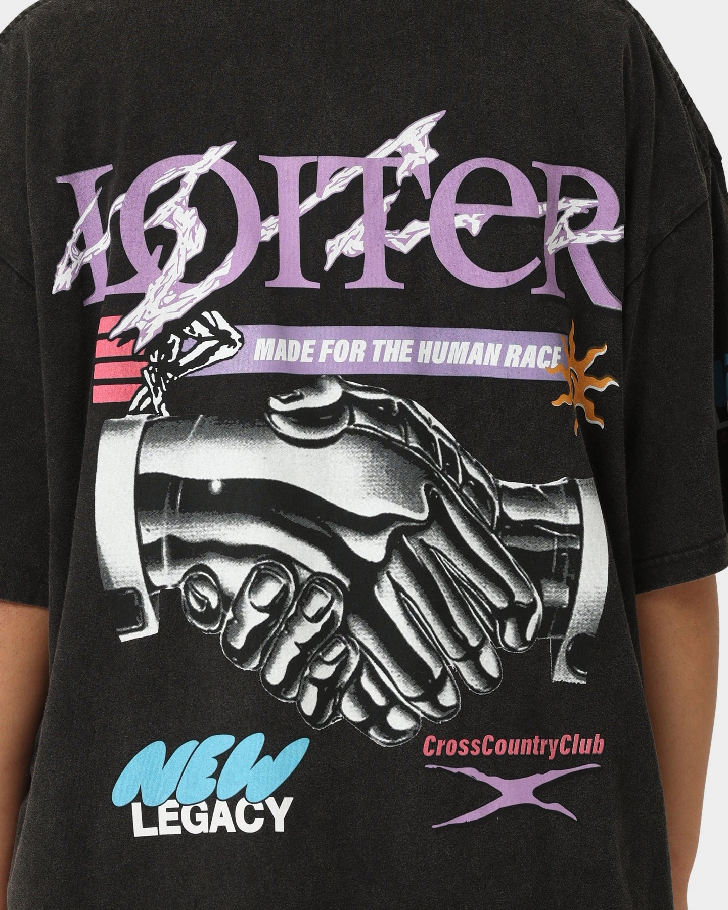 Loiter New Legacy Vintage T-Shirt Vintage Black Trendy Comfort Fit harmonious