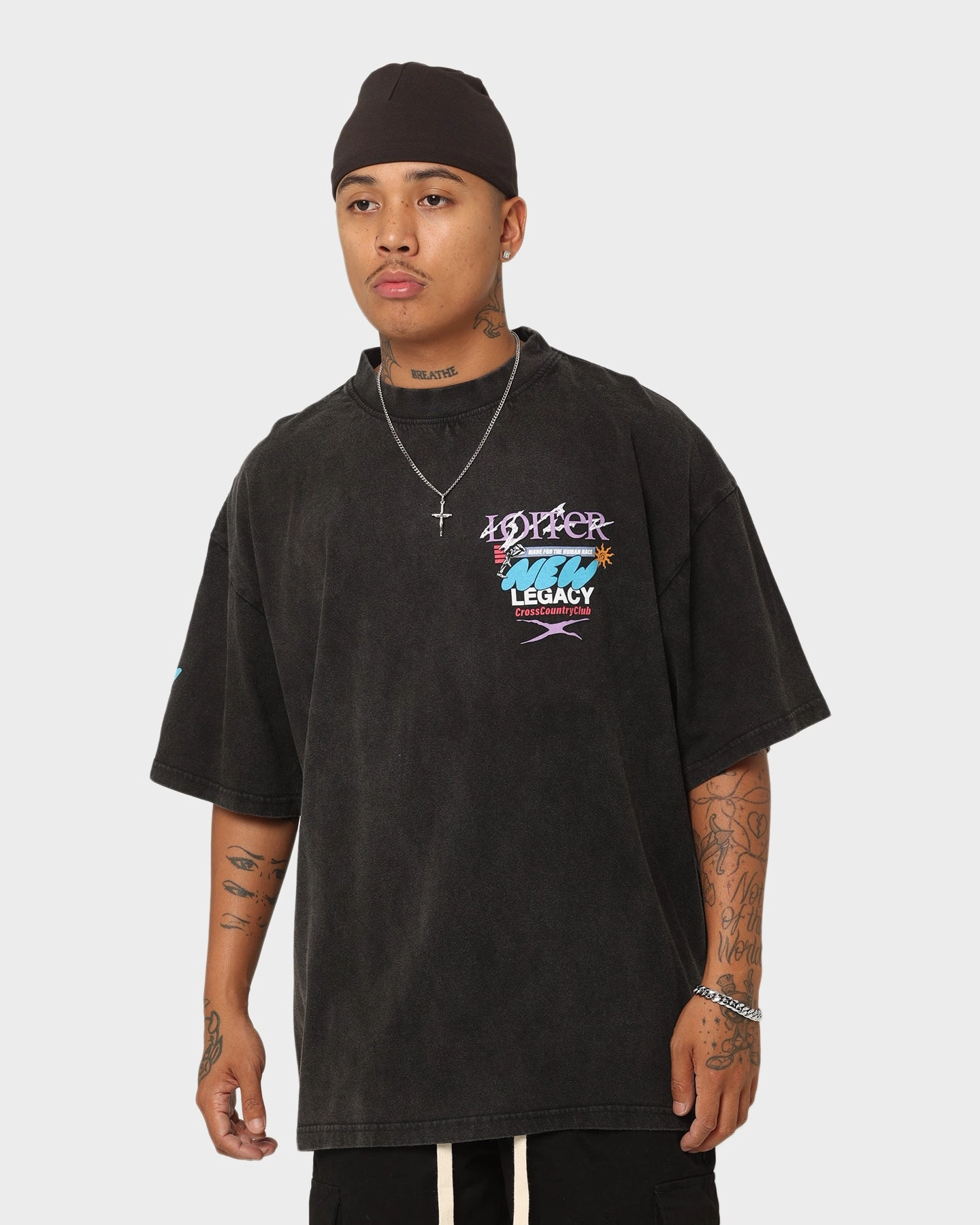 Loiter New Legacy Vintage T-Shirt Vintage Black Travel Style Sporty essentials