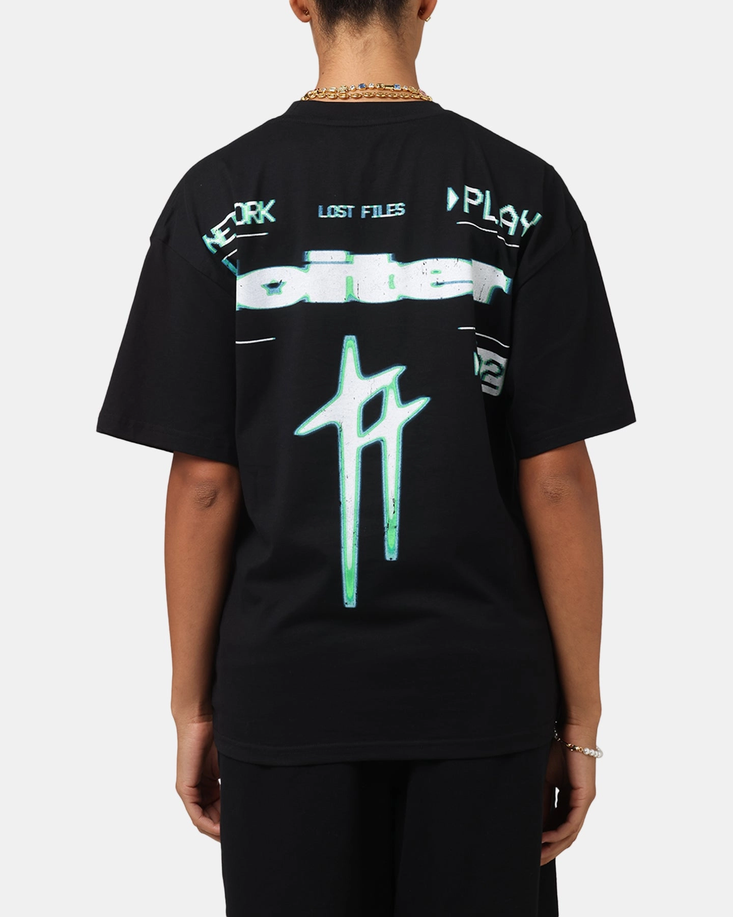Loiter Night Crawler Drop T-Shirt Black futuristic Travel Style Trend