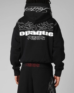 Camping Trip Loiter Opaque Premium Hoodie Black