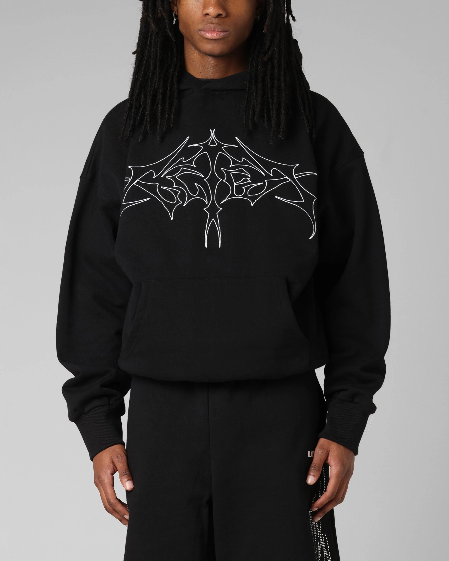 Loiter Opaque Premium Hoodie Black High Neck Core Style