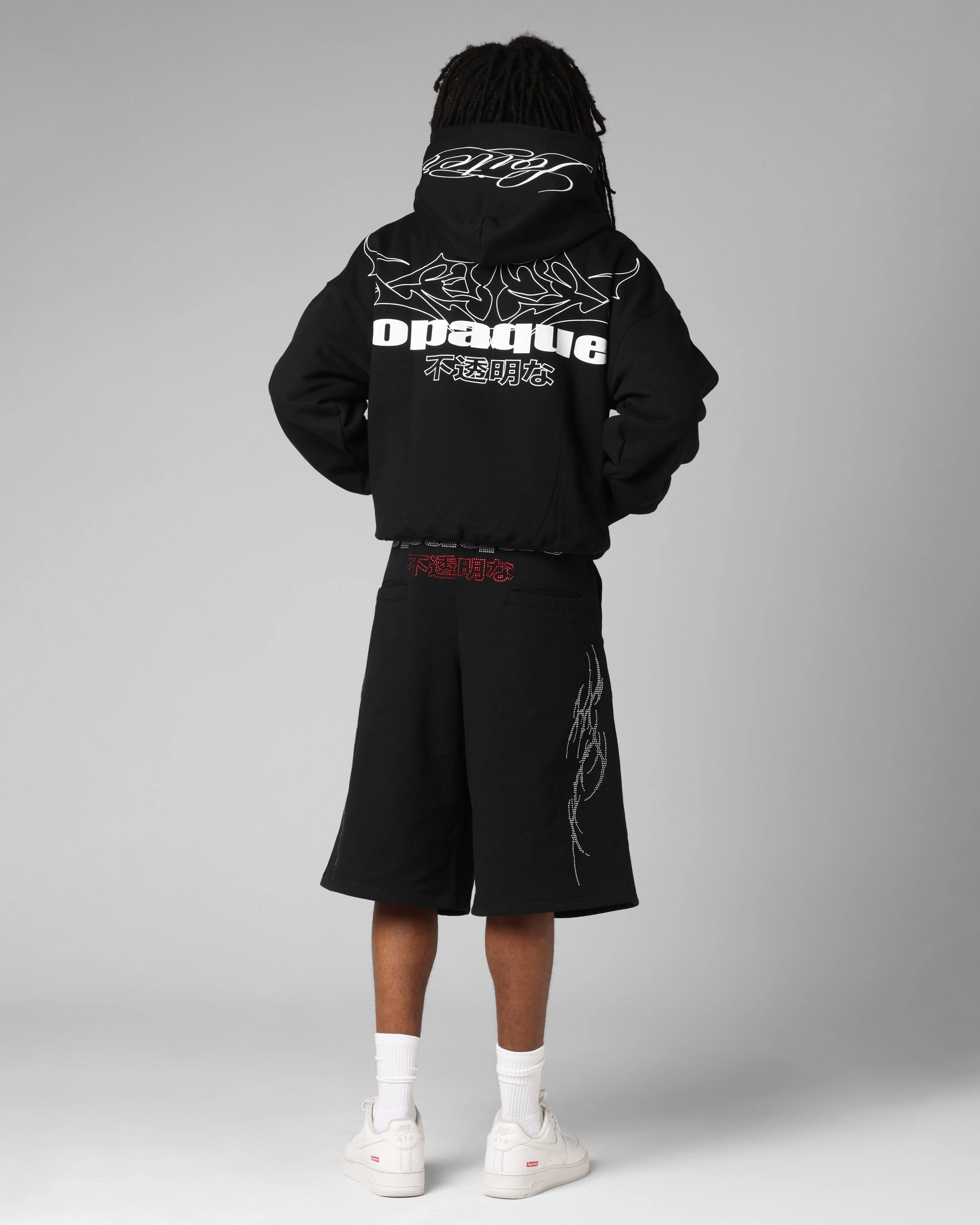 Loiter Opaque Premium Hoodie Black Functional Fit suitable for sports competitions