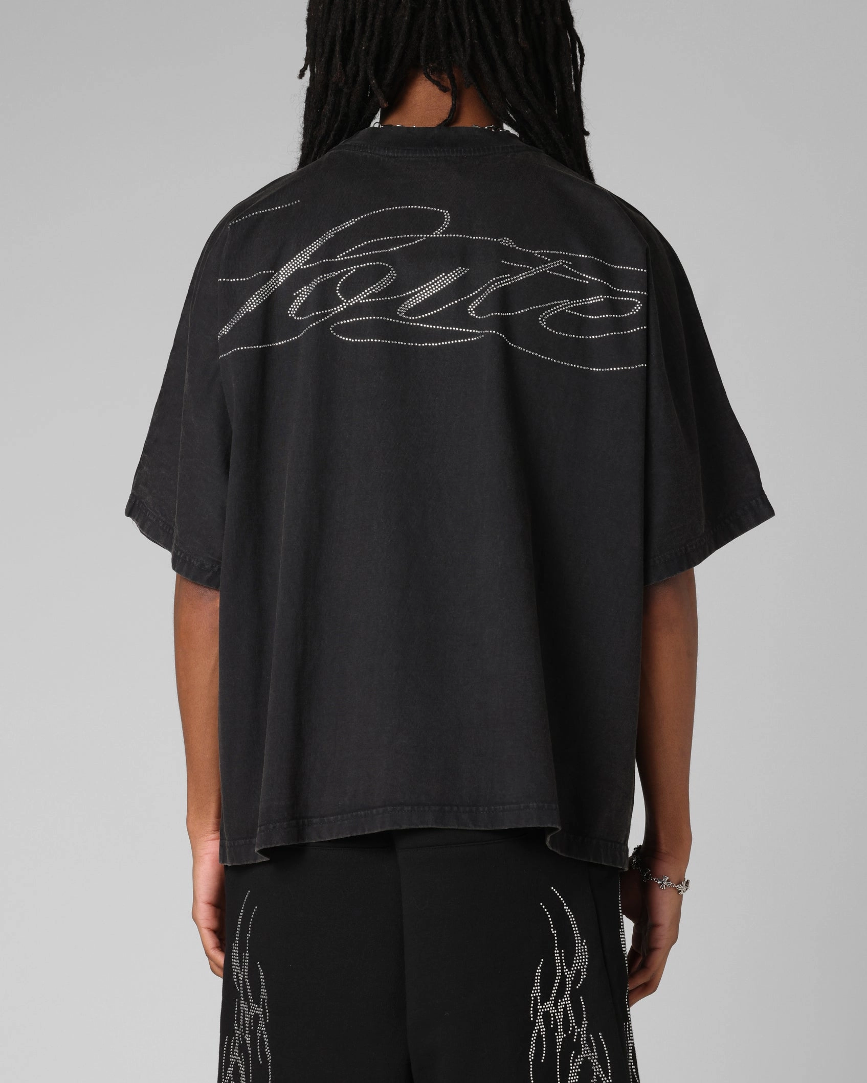 Trendy Apparel Comfortable Design Loiter Opaque Premium T-Shirt Black